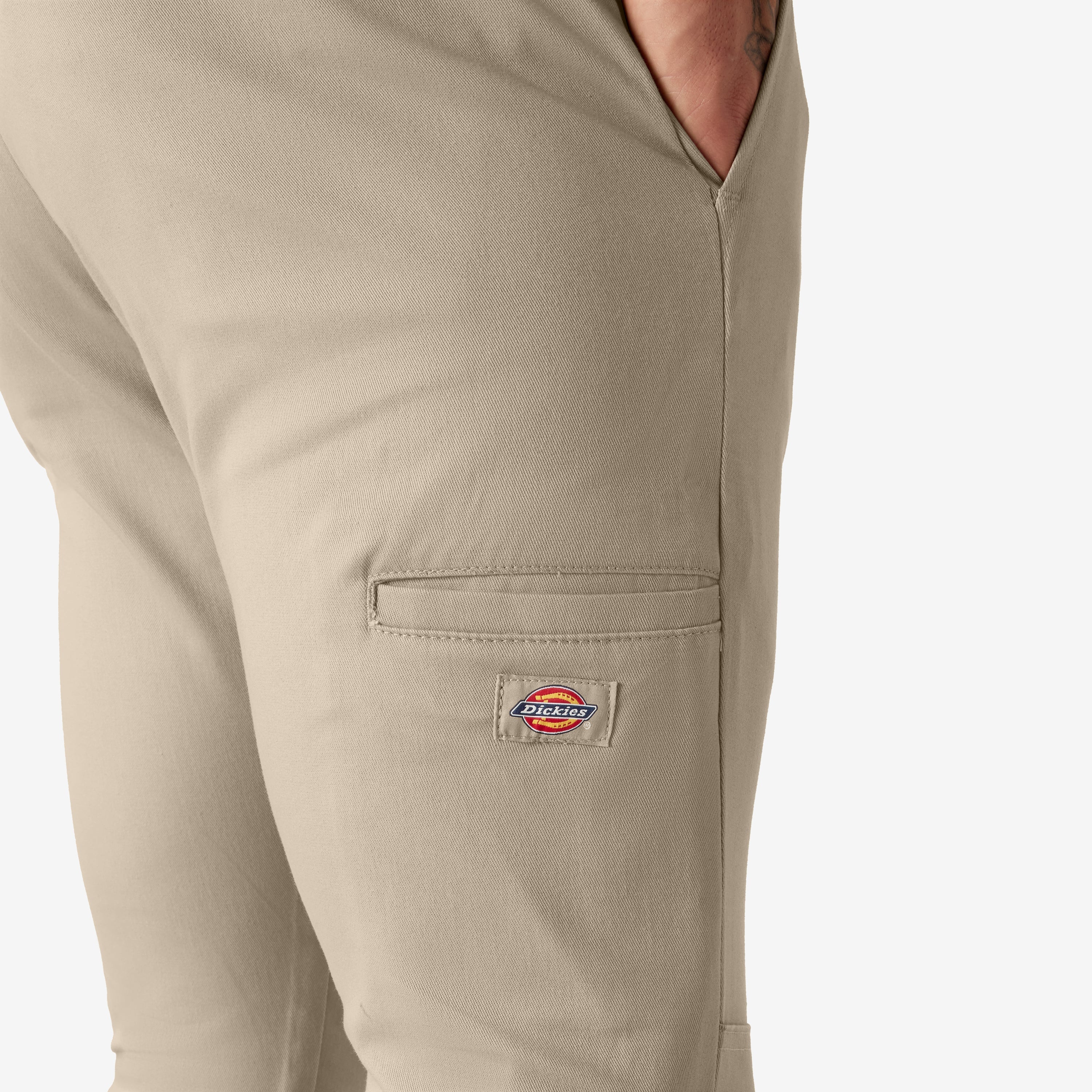 "FLEX Skinny Fit Double Knee Work Pants"