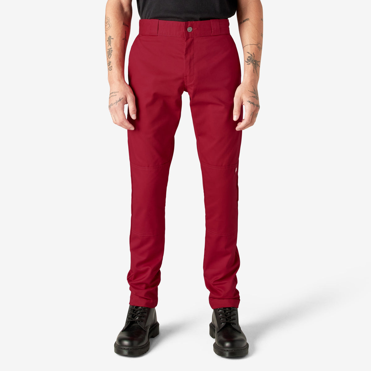 "FLEX Skinny Fit Double Knee Work Pants"