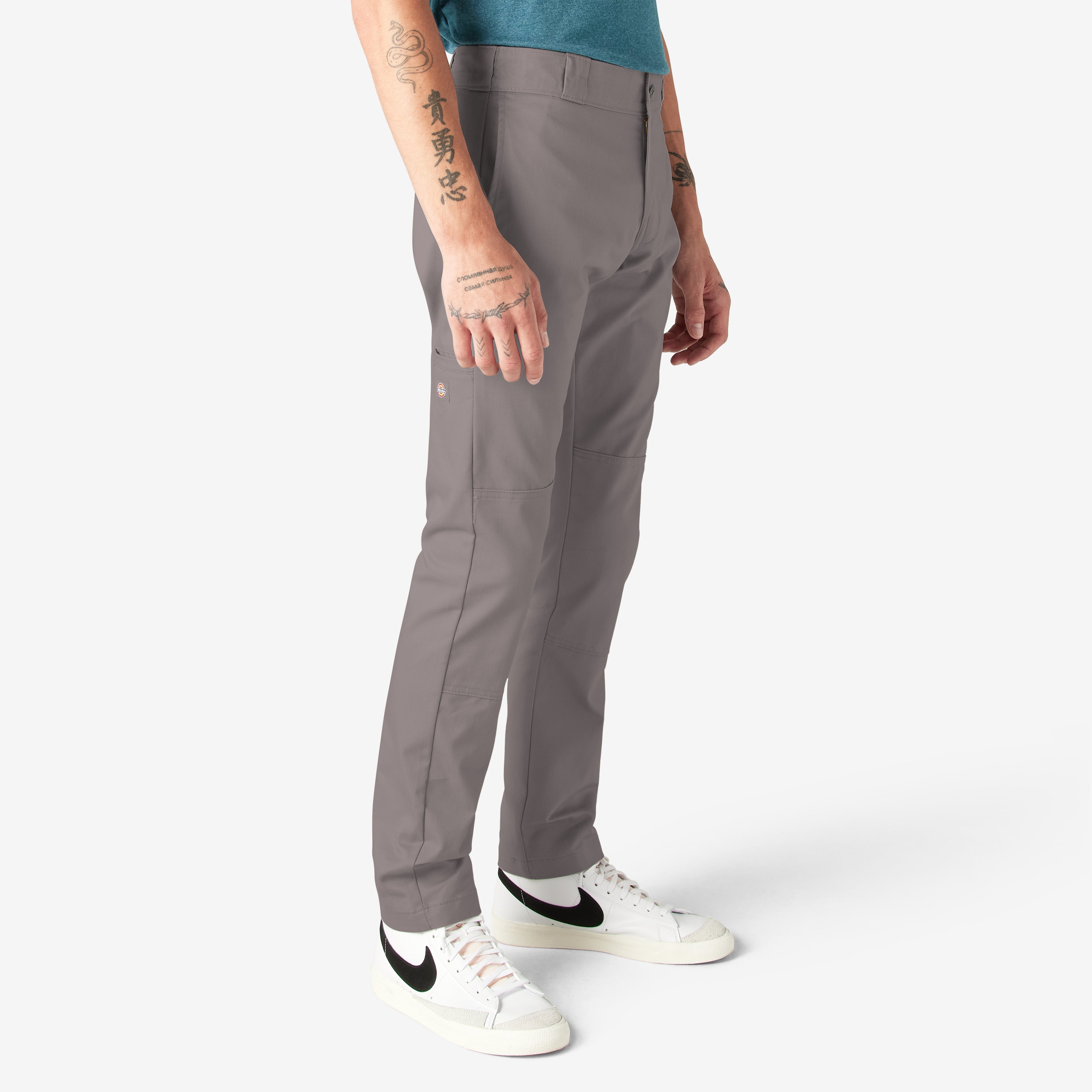 "FLEX Skinny Fit Double Knee Work Pants"