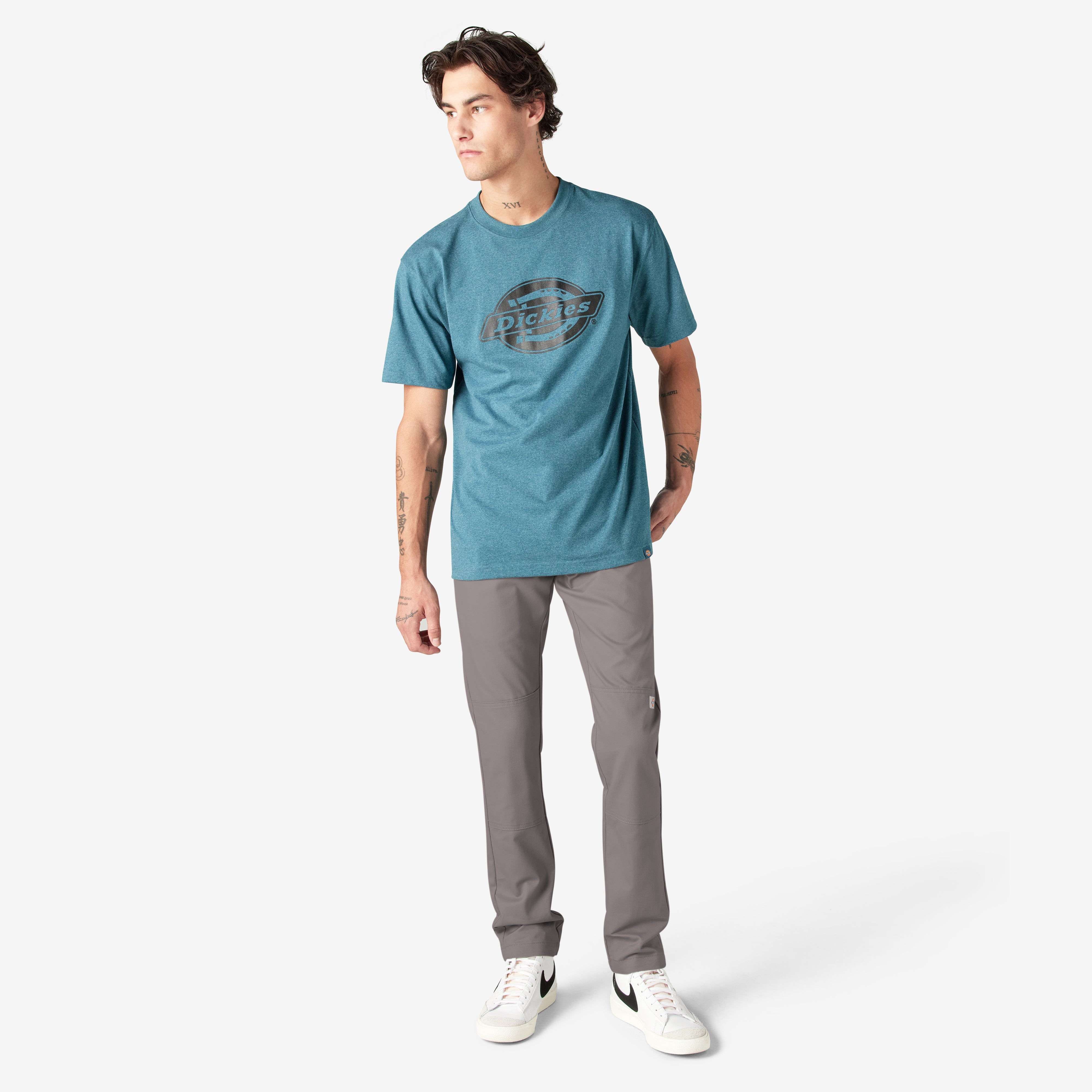 "FLEX Skinny Fit Double Knee Work Pants"