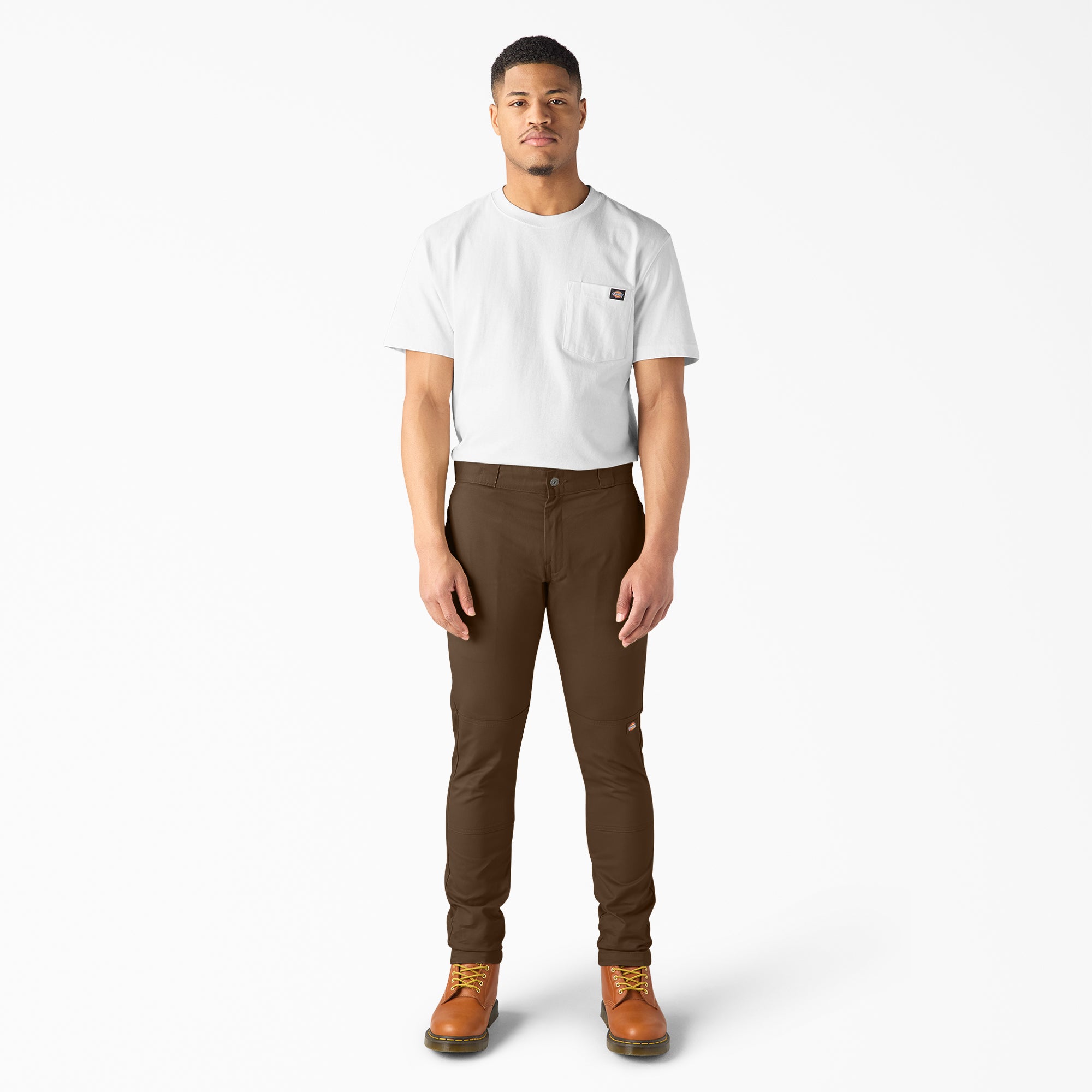 "FLEX Skinny Fit Double Knee Work Pants"