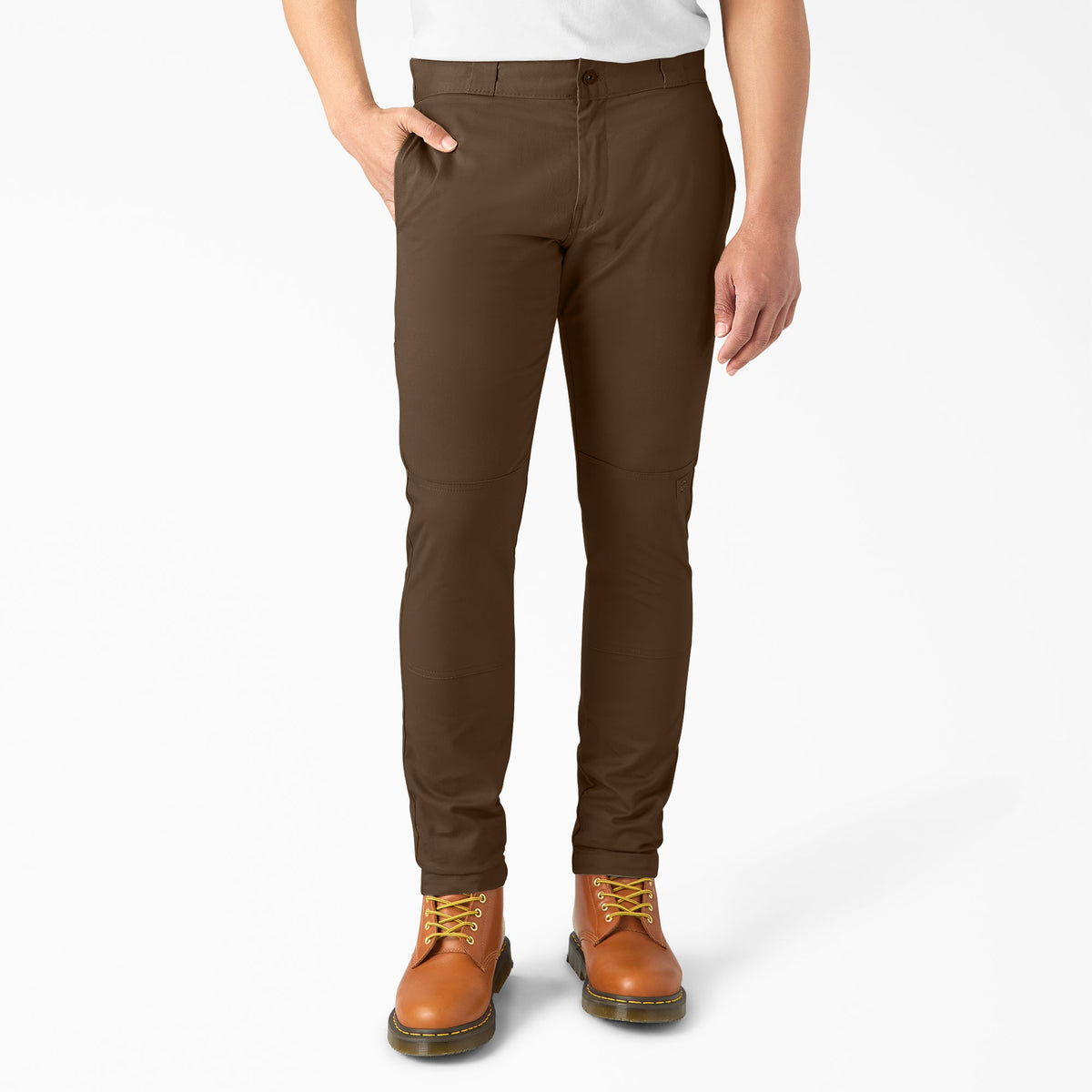 "FLEX Skinny Fit Double Knee Work Pants"