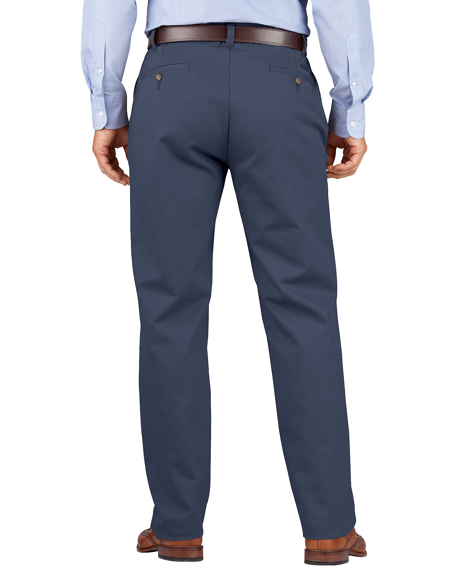 "Relaxed Fit Tapered Leg Comfort Waist Khaki Pants"