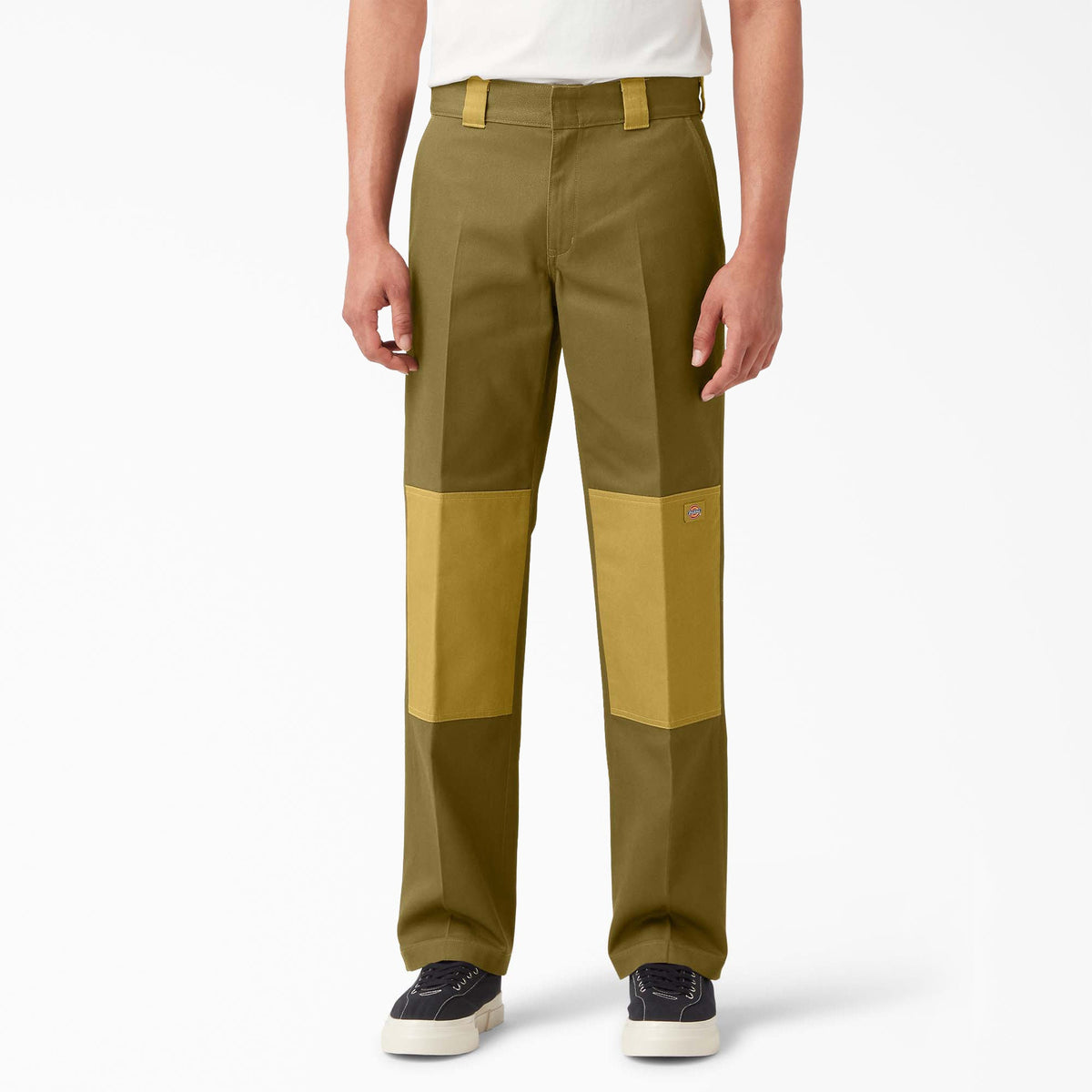"Contrast Double Knee Pants"