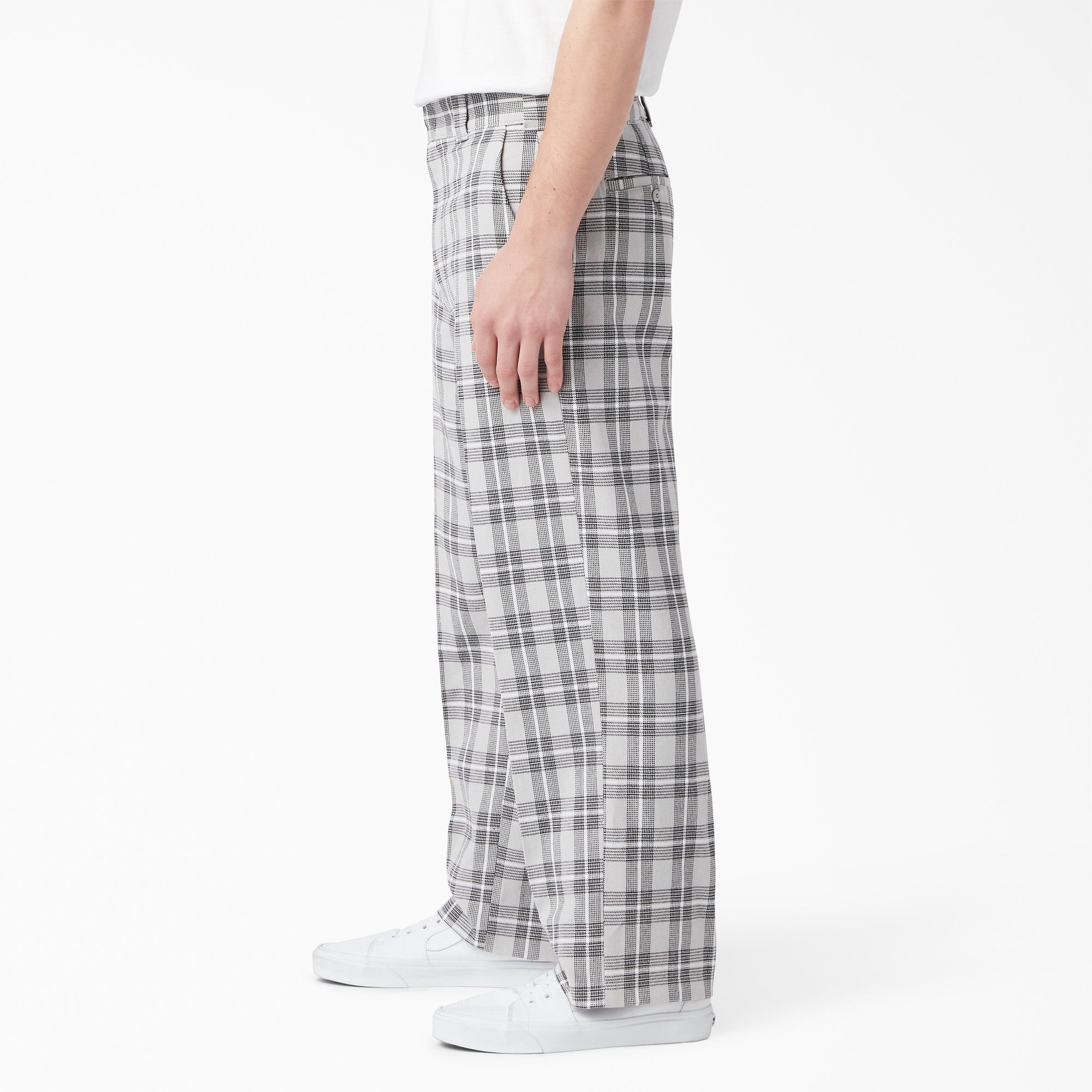 "Regular Fit Plaid Pants"