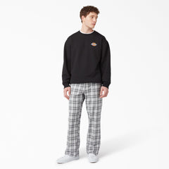 "Regular Fit Plaid Pants"