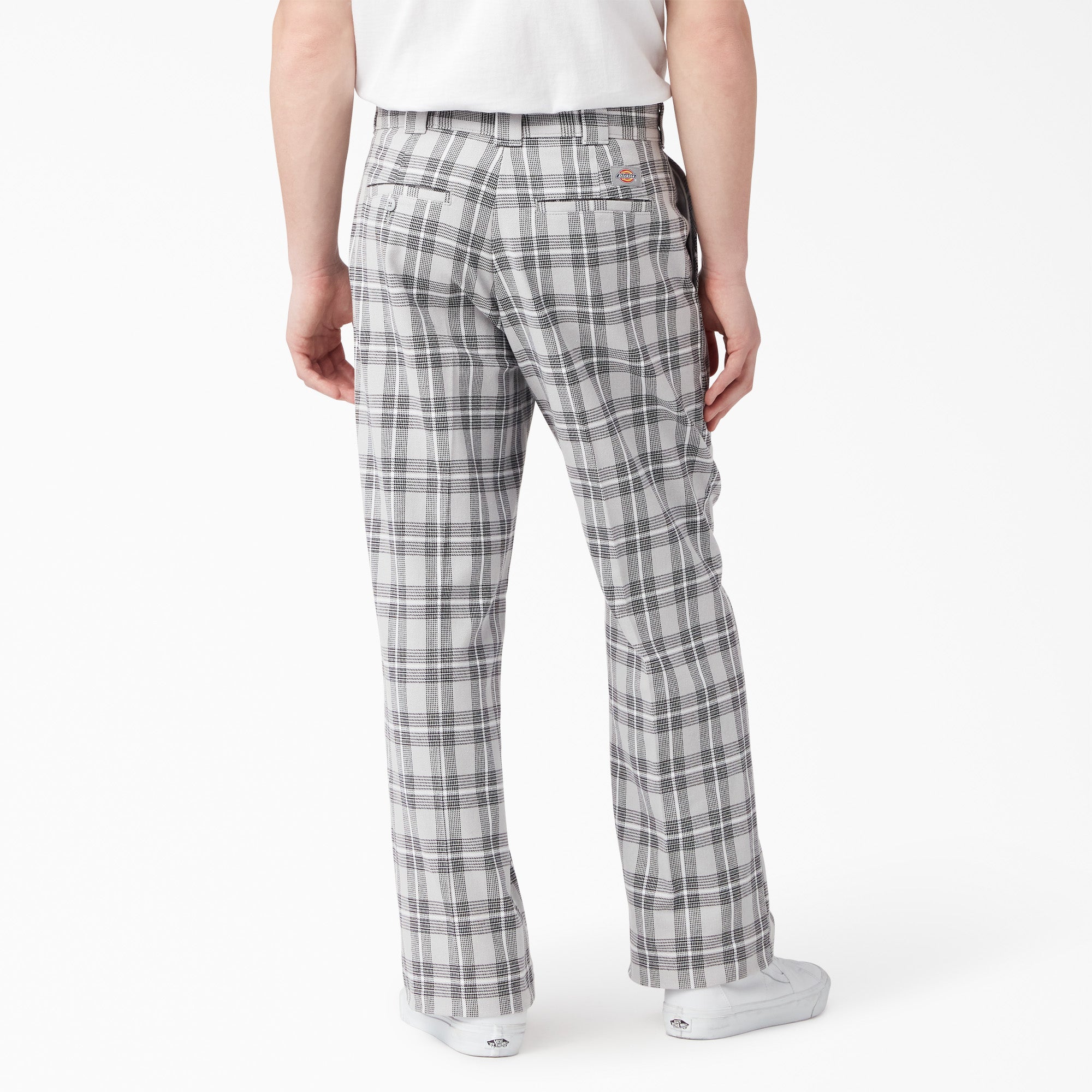 "Regular Fit Plaid Pants"