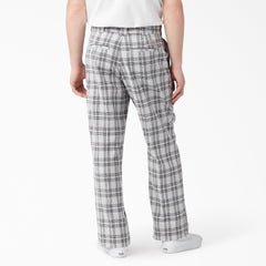 "Regular Fit Plaid Pants"
