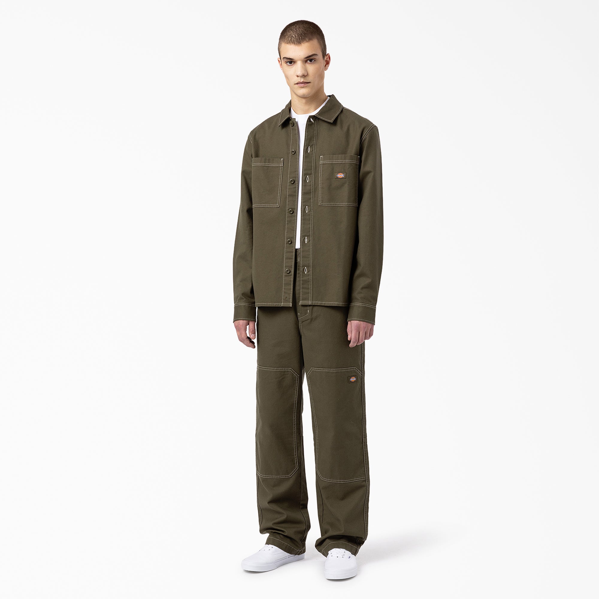 "Florala Relaxed Fit Double Knee Pants"