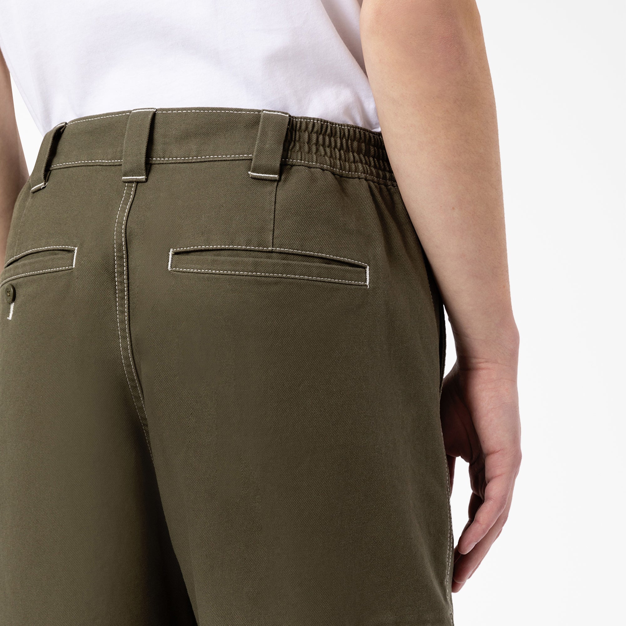 "Florala Relaxed Fit Double Knee Pants"