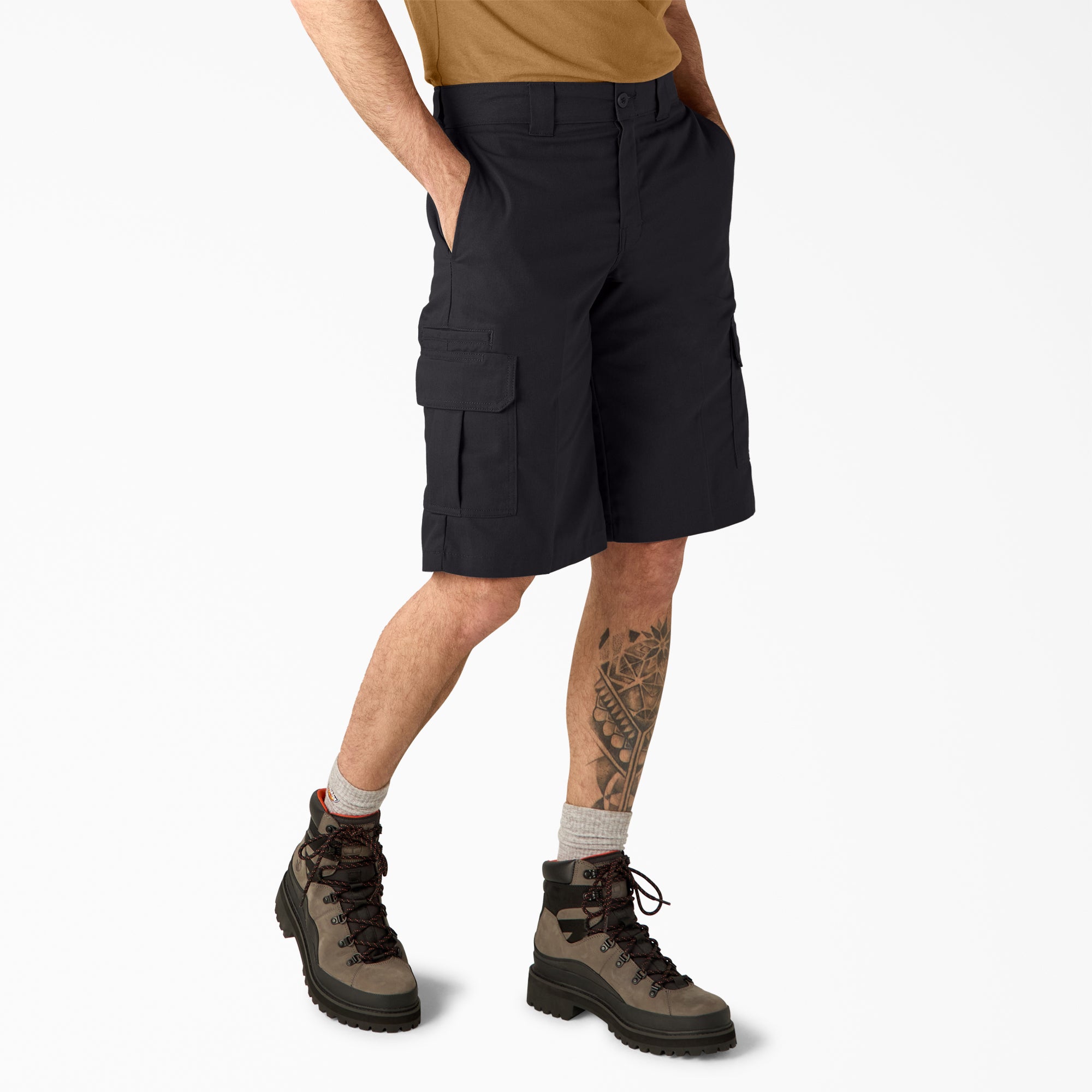 "FLEX Relaxed Fit Cargo Shorts, 13"""
