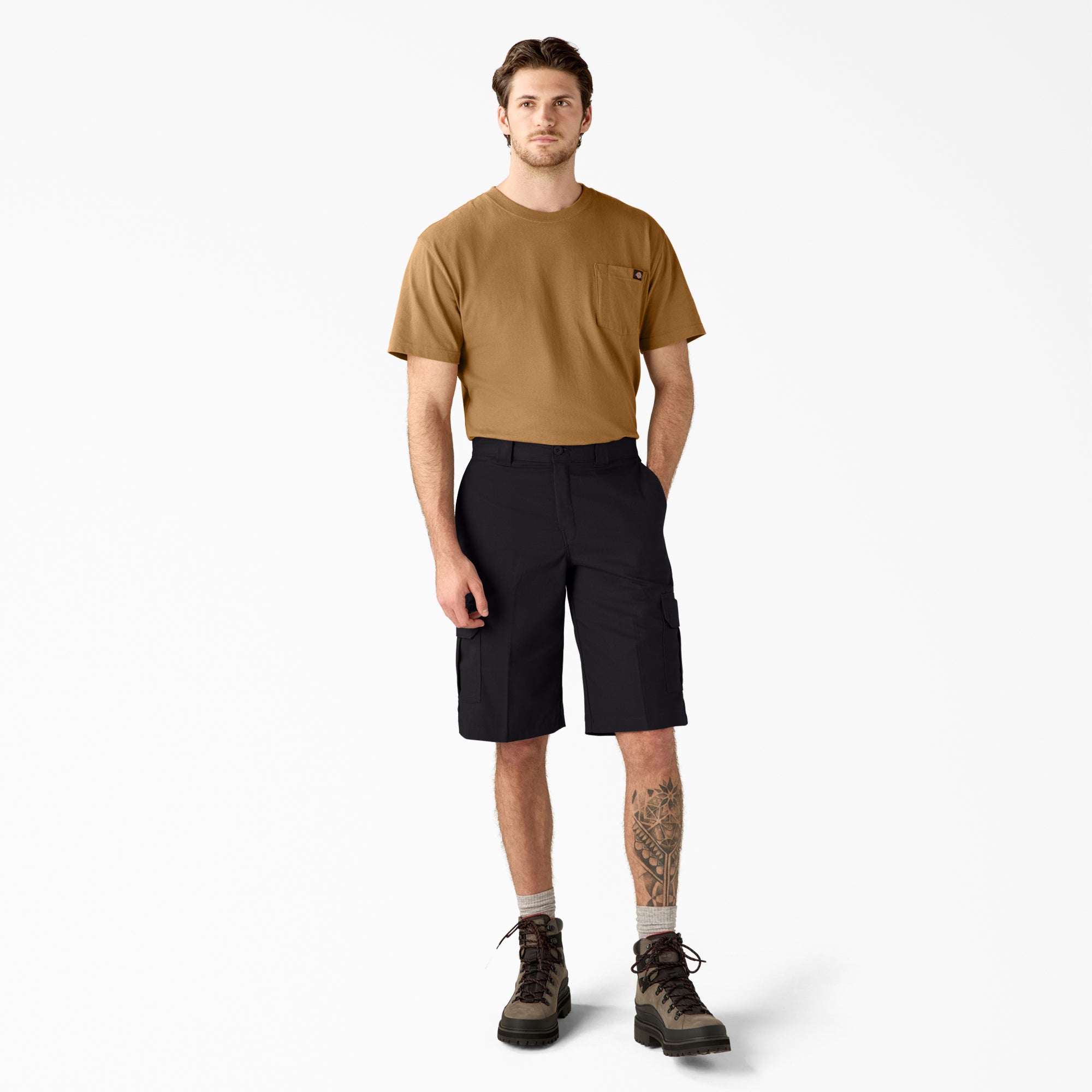 "FLEX Relaxed Fit Cargo Shorts, 13"""
