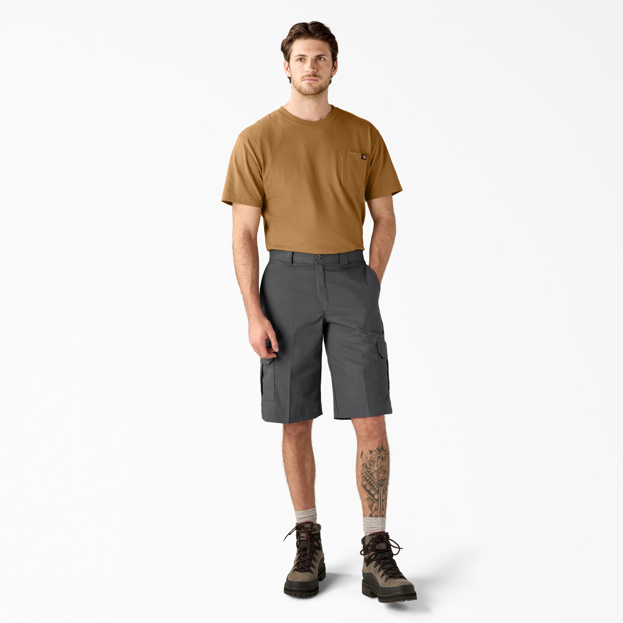 "FLEX Relaxed Fit Cargo Shorts, 13"""