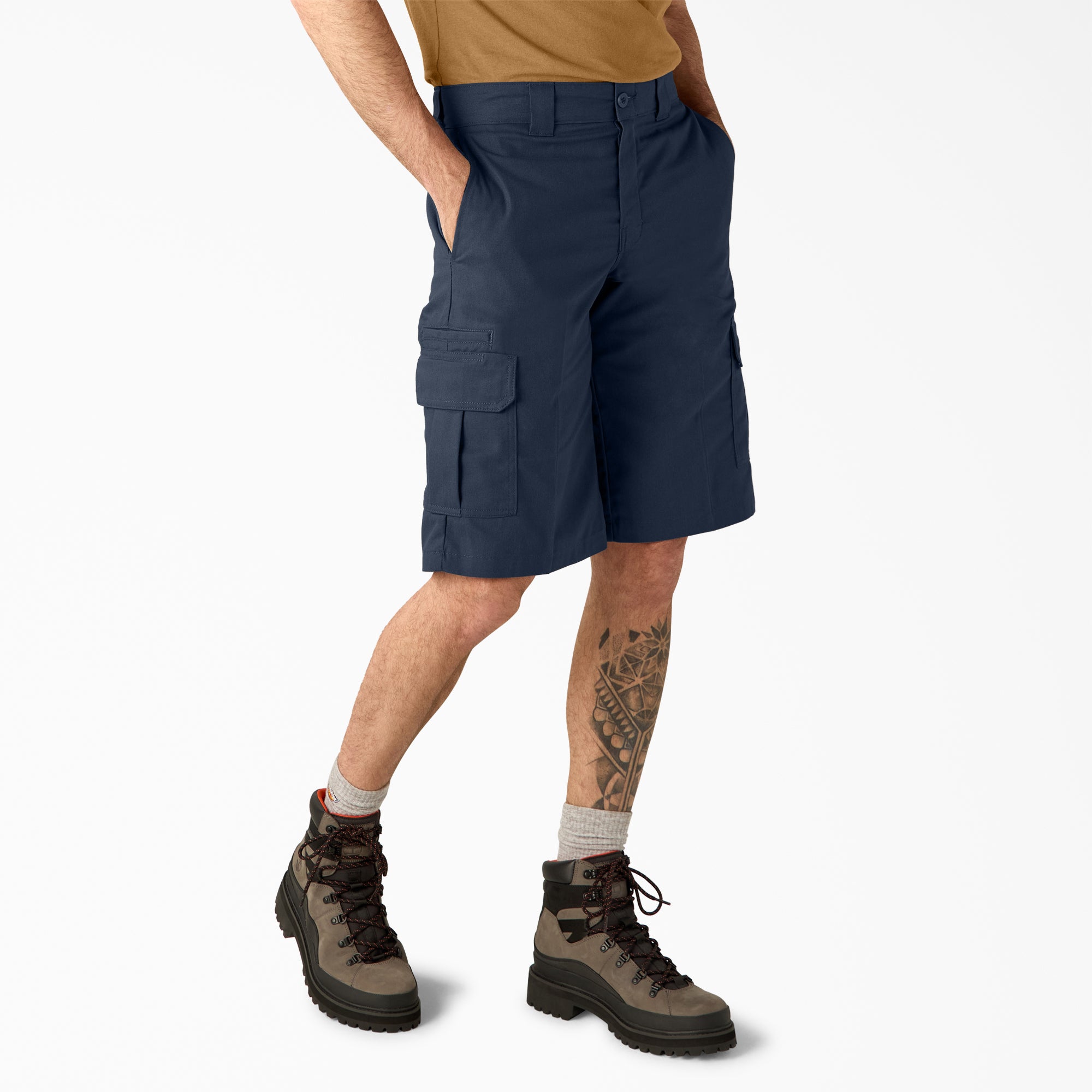 "FLEX Relaxed Fit Cargo Shorts, 13"""