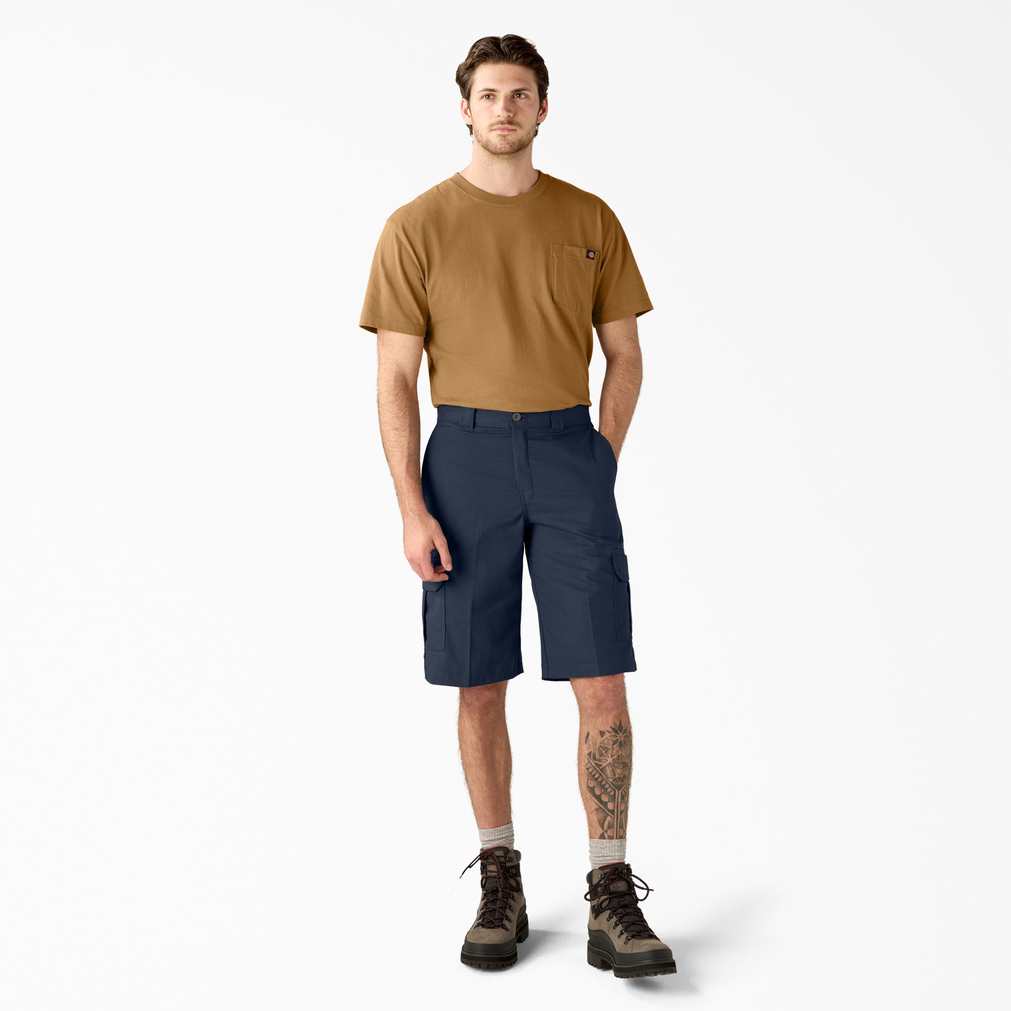 "FLEX Relaxed Fit Cargo Shorts, 13"""