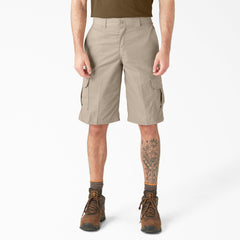 "FLEX Relaxed Fit Cargo Shorts, 13"""