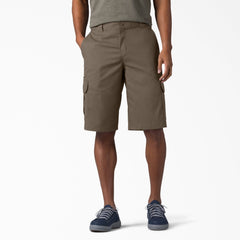 "FLEX Relaxed Fit Cargo Shorts, 13"""