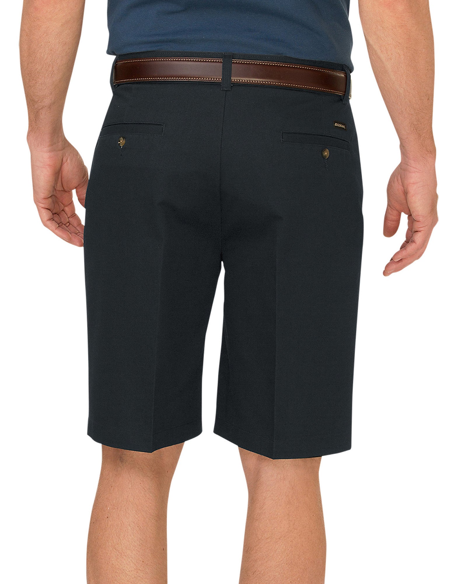 "Dickies KHAKI 10"" Relaxed Fit Pleated Front Short"