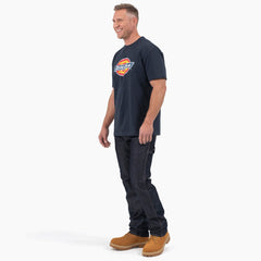 "Short Sleeve Tri-Color Logo Graphic T-Shirt"
