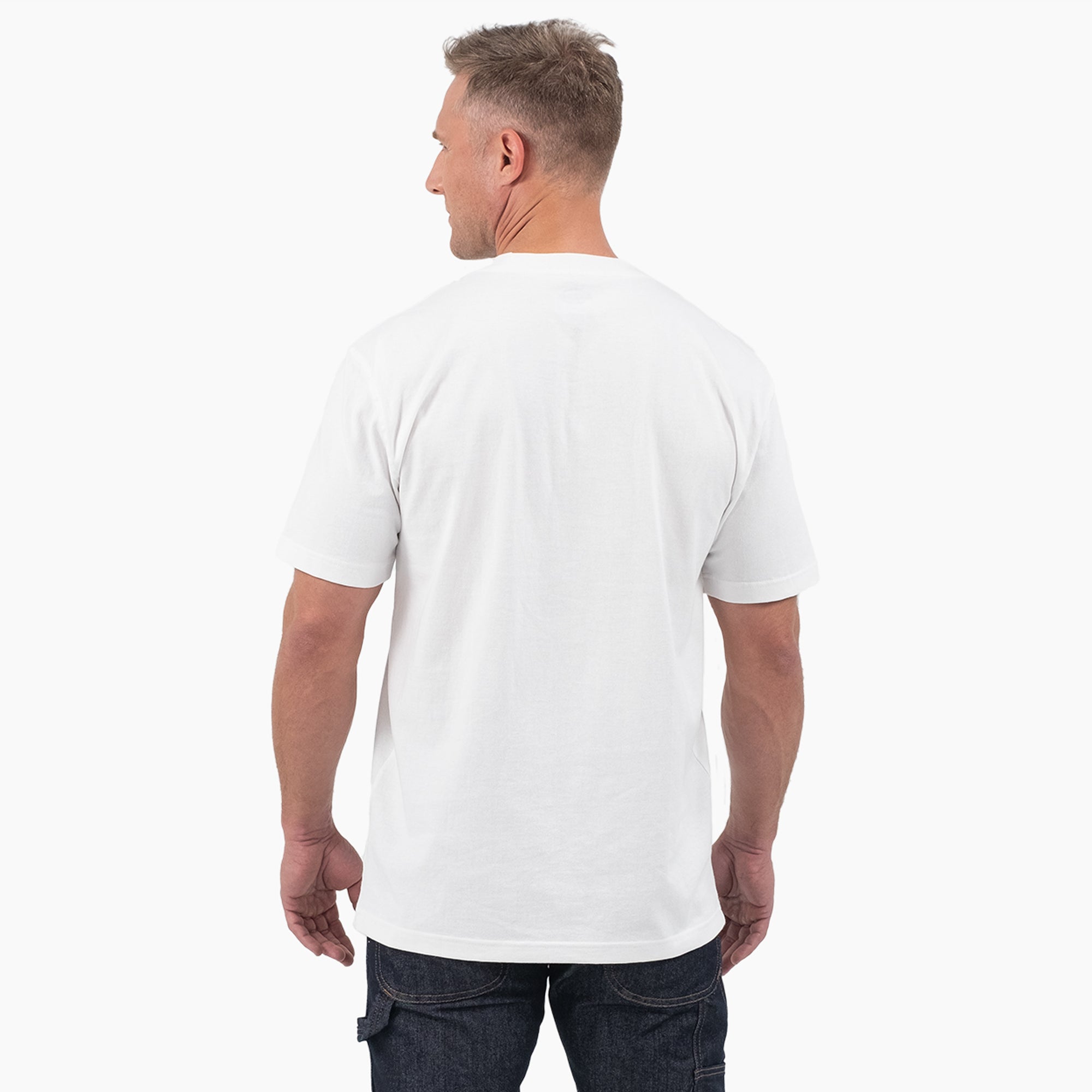 "Short Sleeve Tri-Color Logo Graphic T-Shirt"