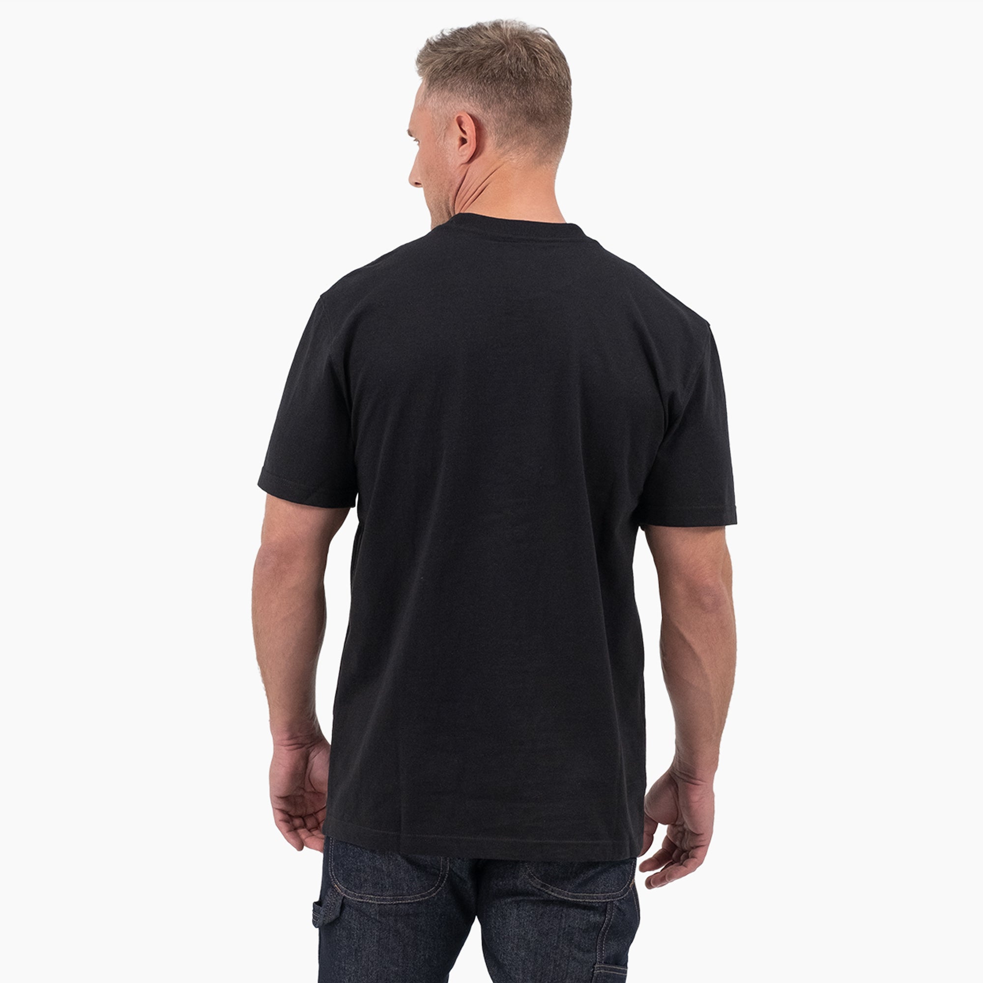 "Short Sleeve Tri-Color Logo Graphic T-Shirt"