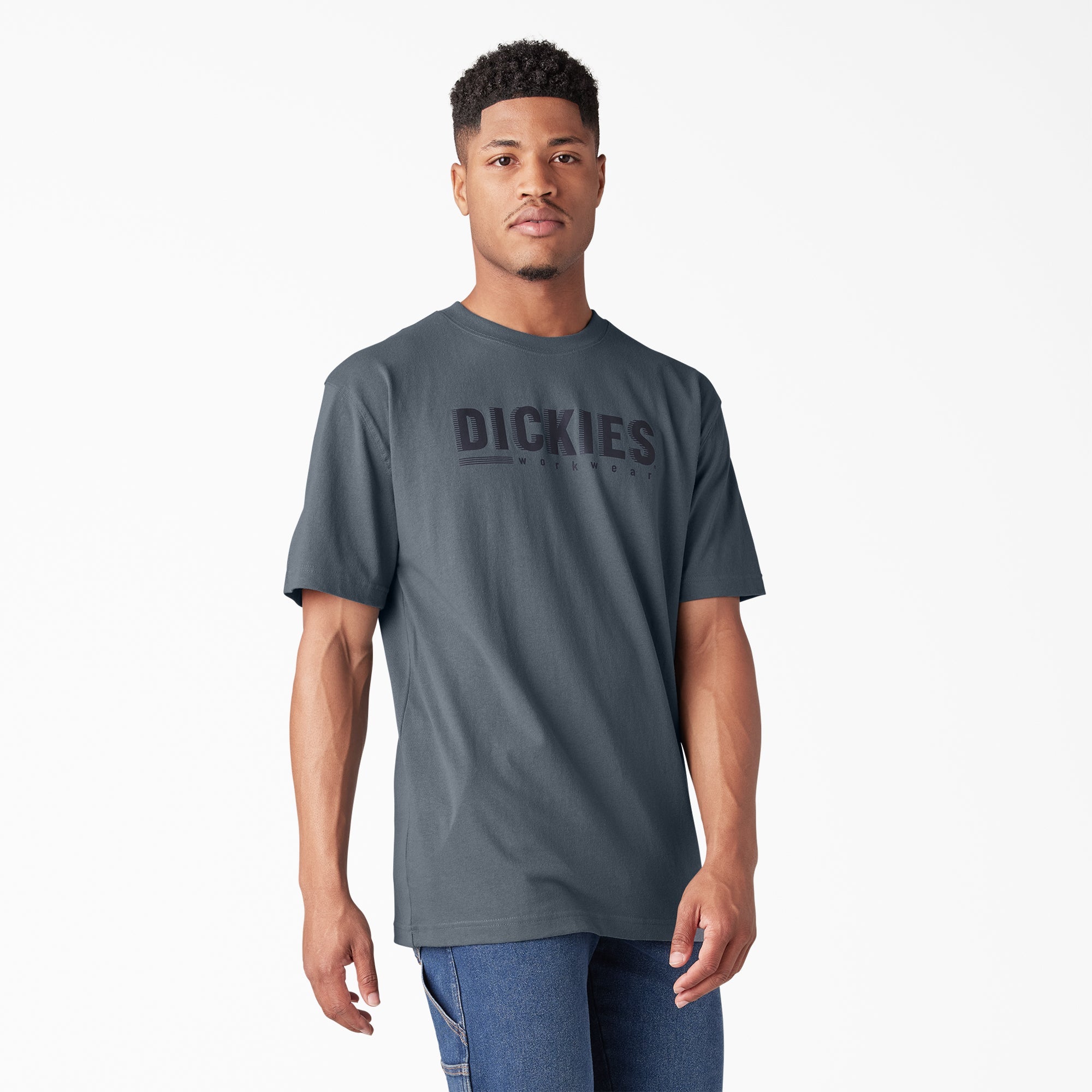 "Short Sleeve Workwear Graphic T-Shirt"