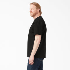 "Heavyweight Short Sleeve Henley T-Shirt"