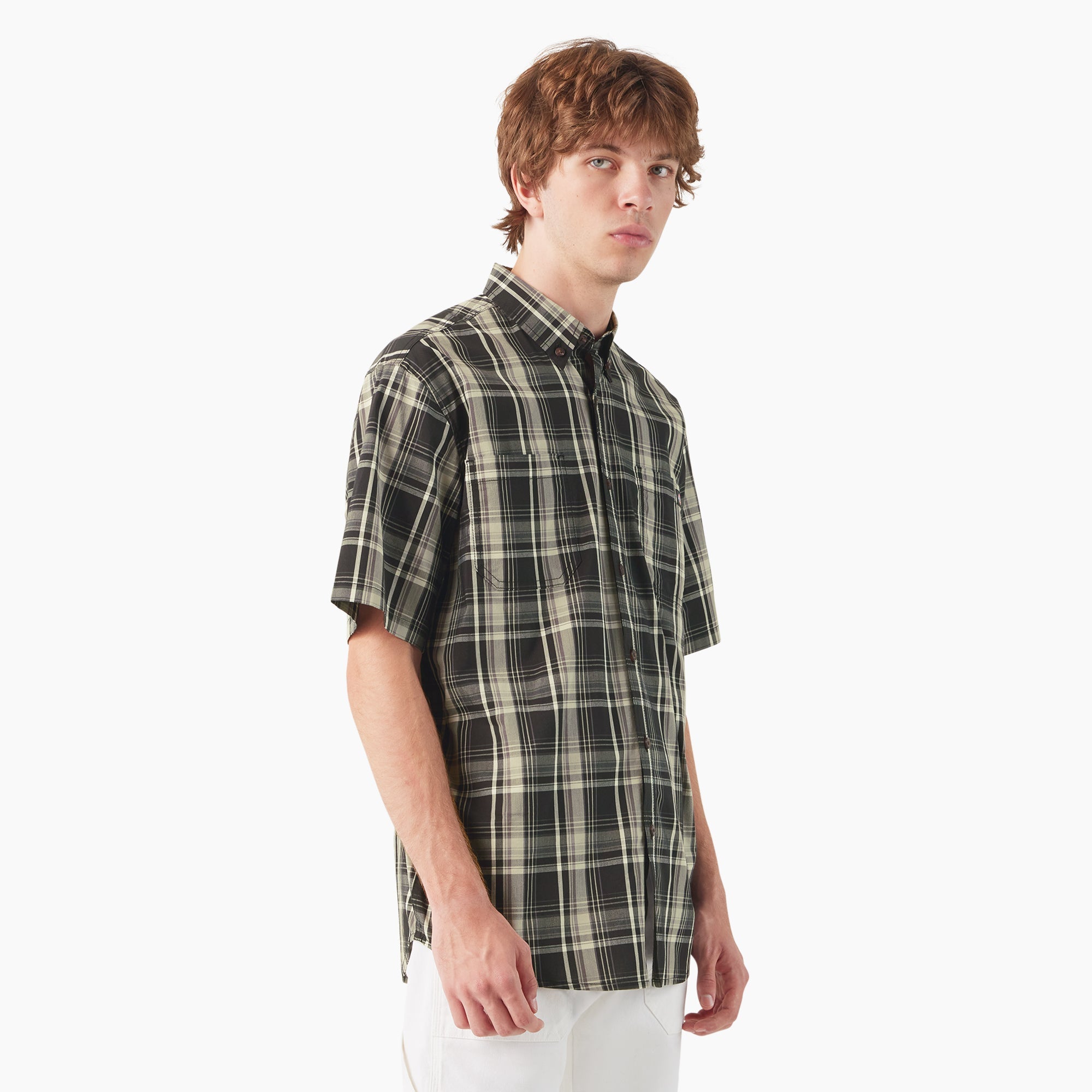 "Short Sleeve Woven Shirt"