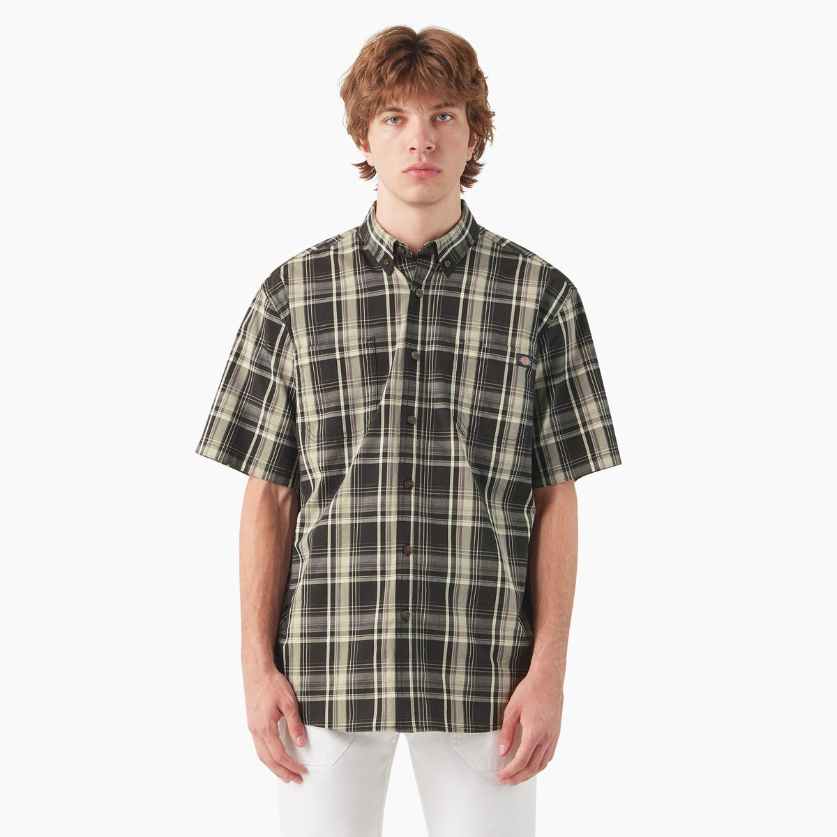 "Short Sleeve Woven Shirt"