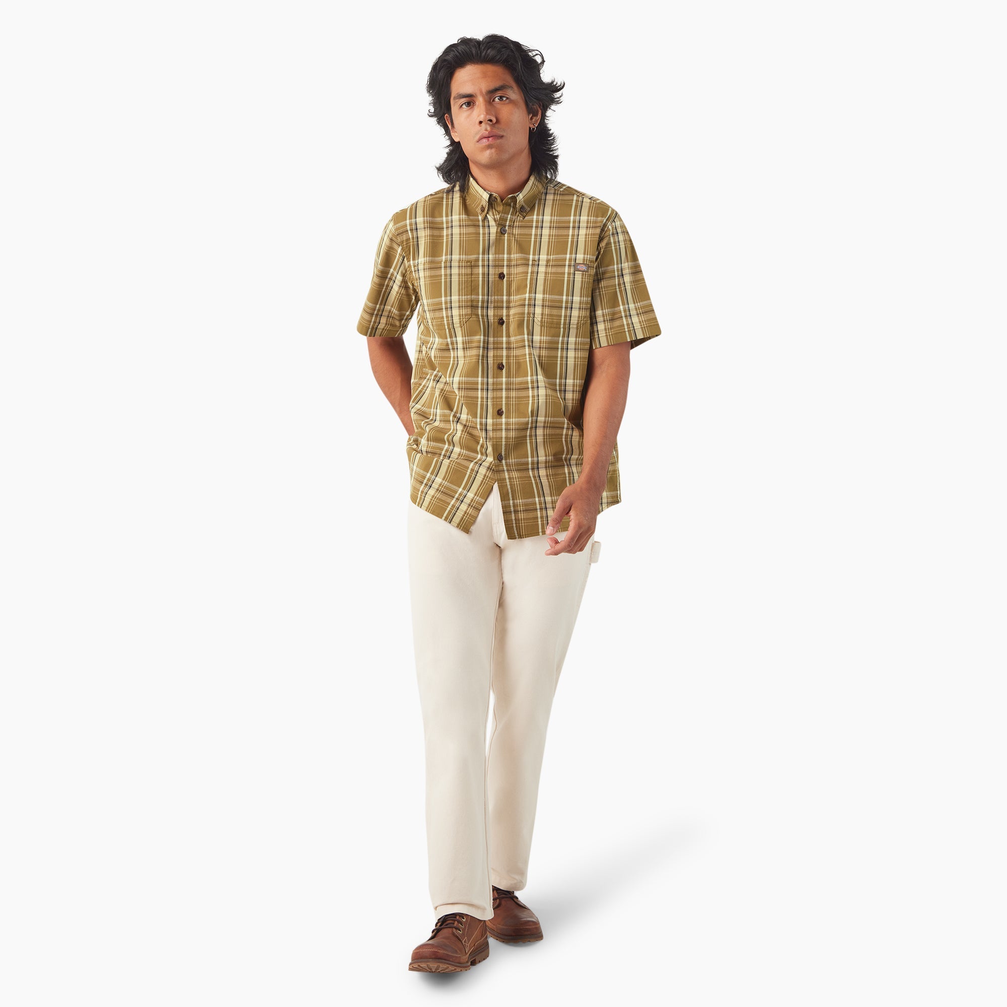 "Short Sleeve Woven Shirt"