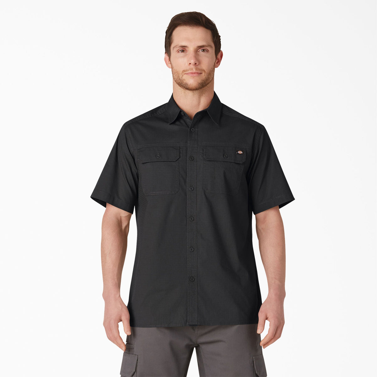 "Short Sleeve Ripstop Work Shirt"