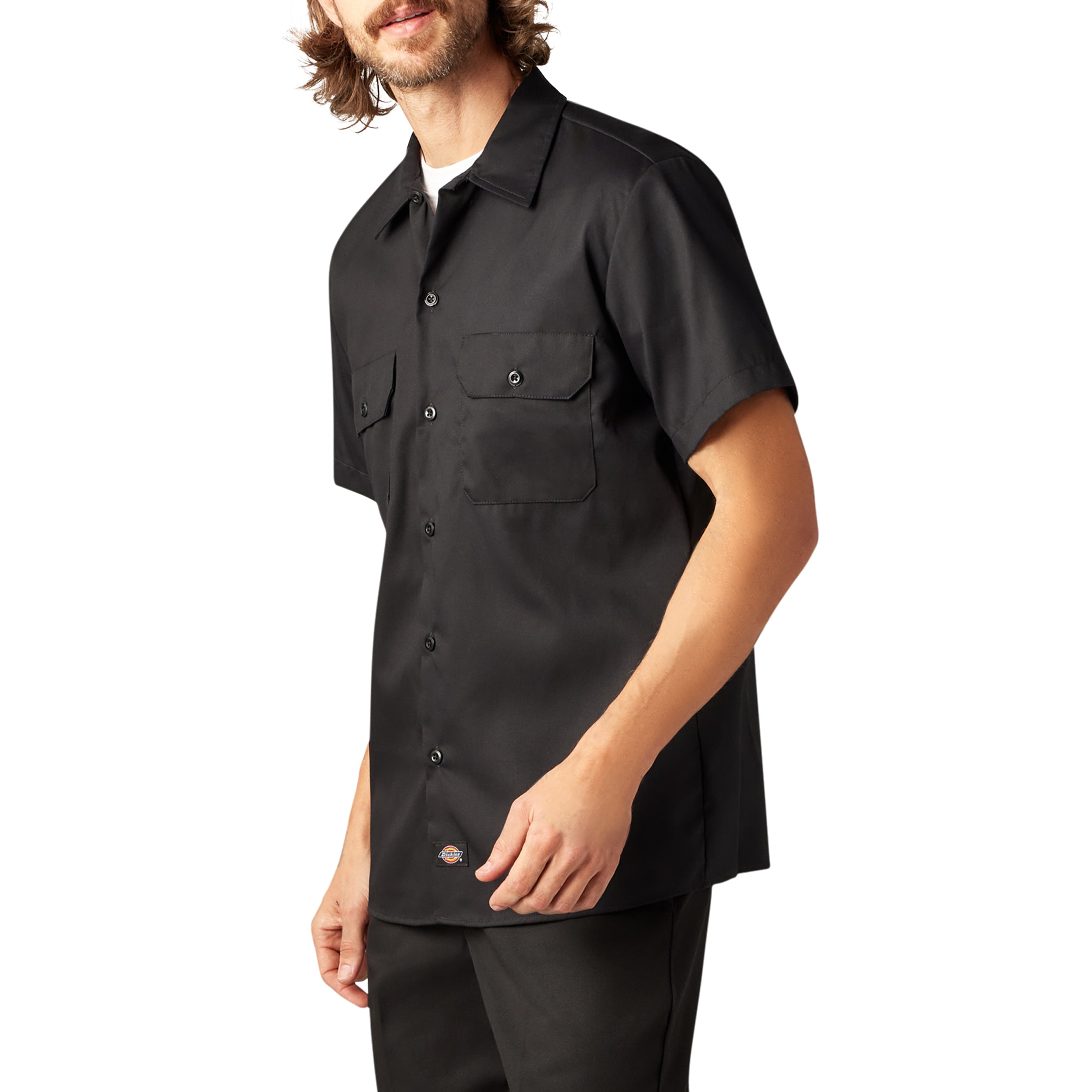 "FLEX Slim Fit Short Sleeve Work Shirt"
