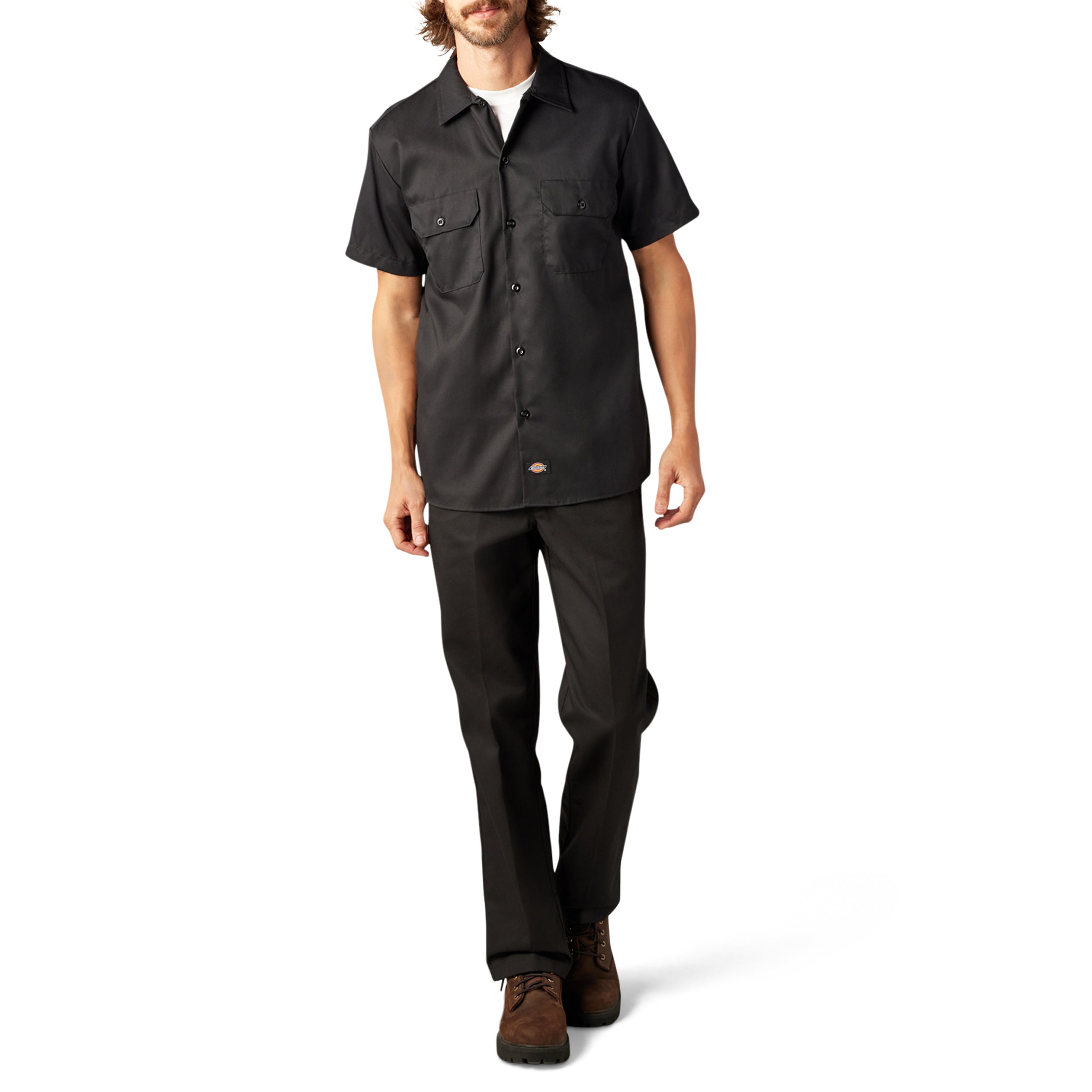 "FLEX Slim Fit Short Sleeve Work Shirt"