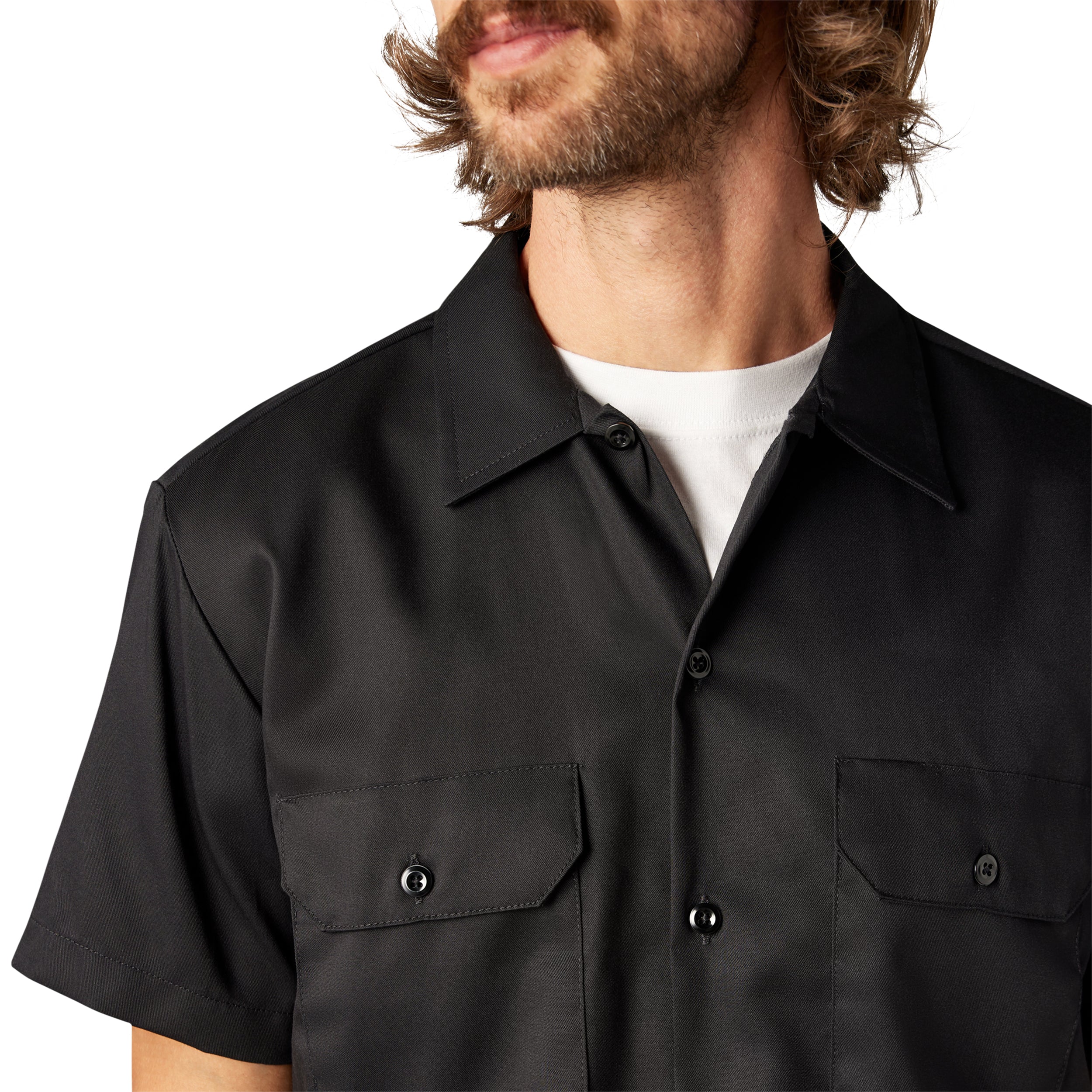 "FLEX Slim Fit Short Sleeve Work Shirt"