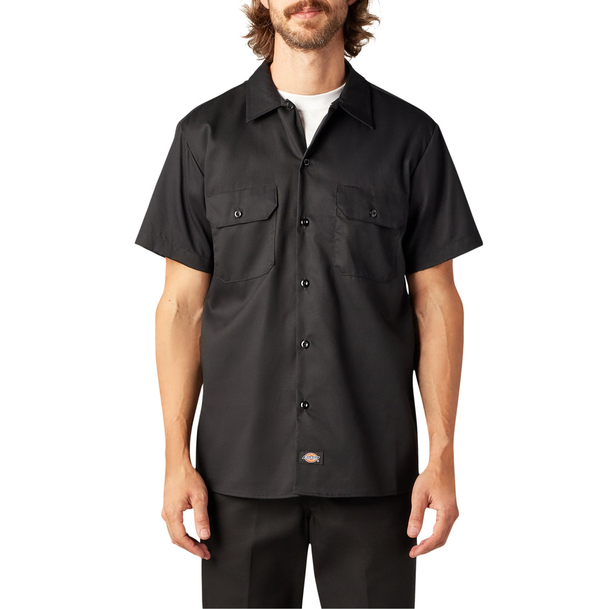 "FLEX Slim Fit Short Sleeve Work Shirt"