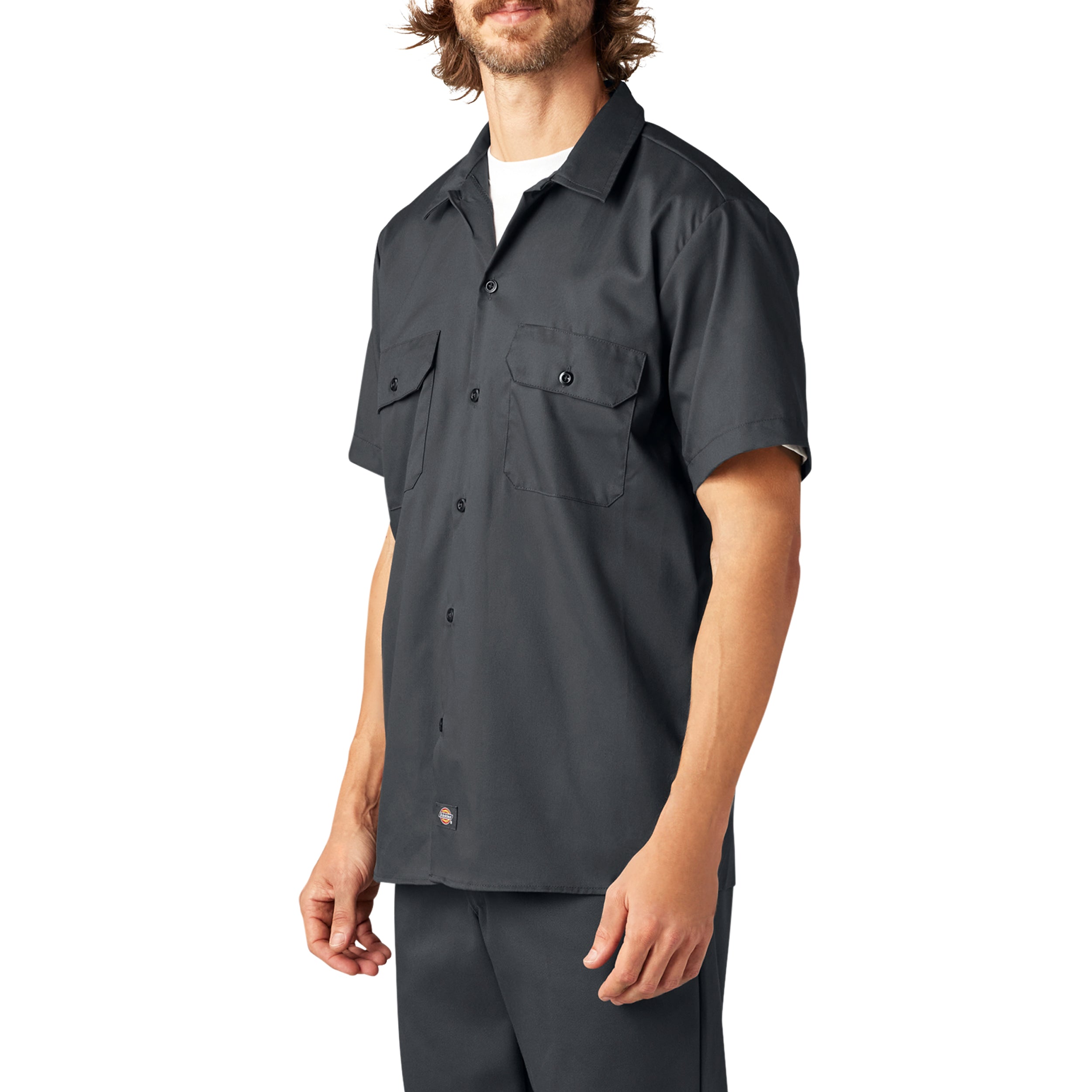 "FLEX Slim Fit Short Sleeve Work Shirt"