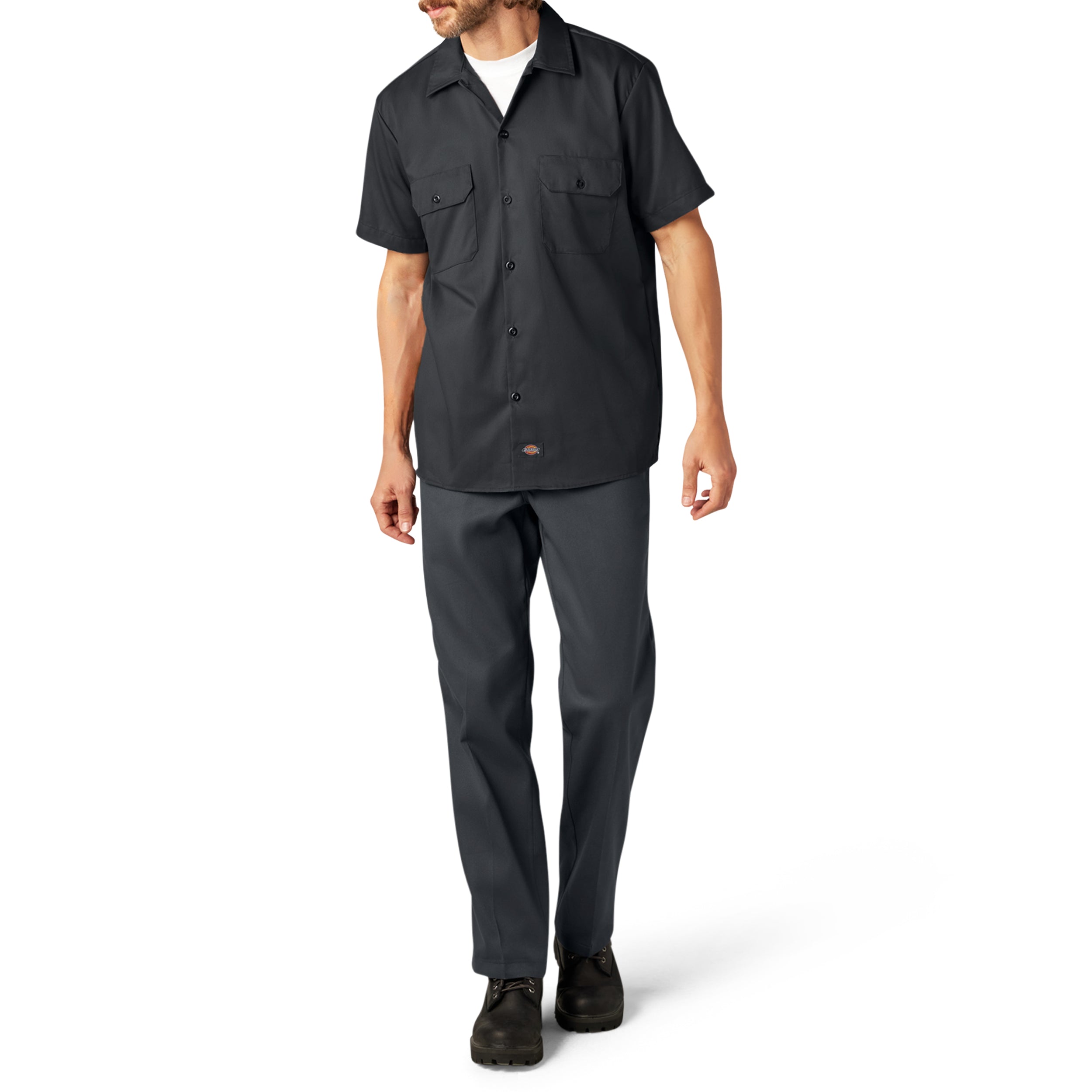 "FLEX Slim Fit Short Sleeve Work Shirt"
