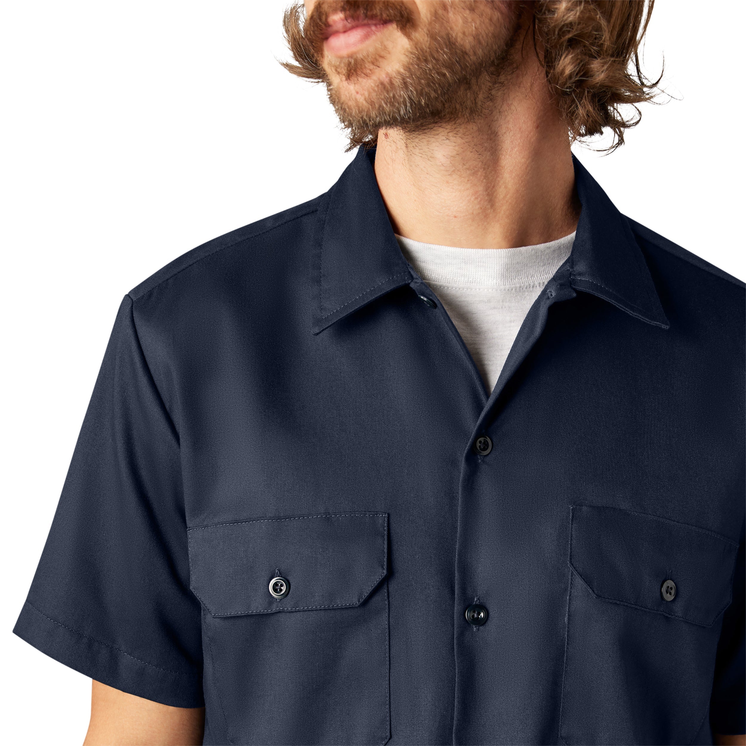 "FLEX Slim Fit Short Sleeve Work Shirt"