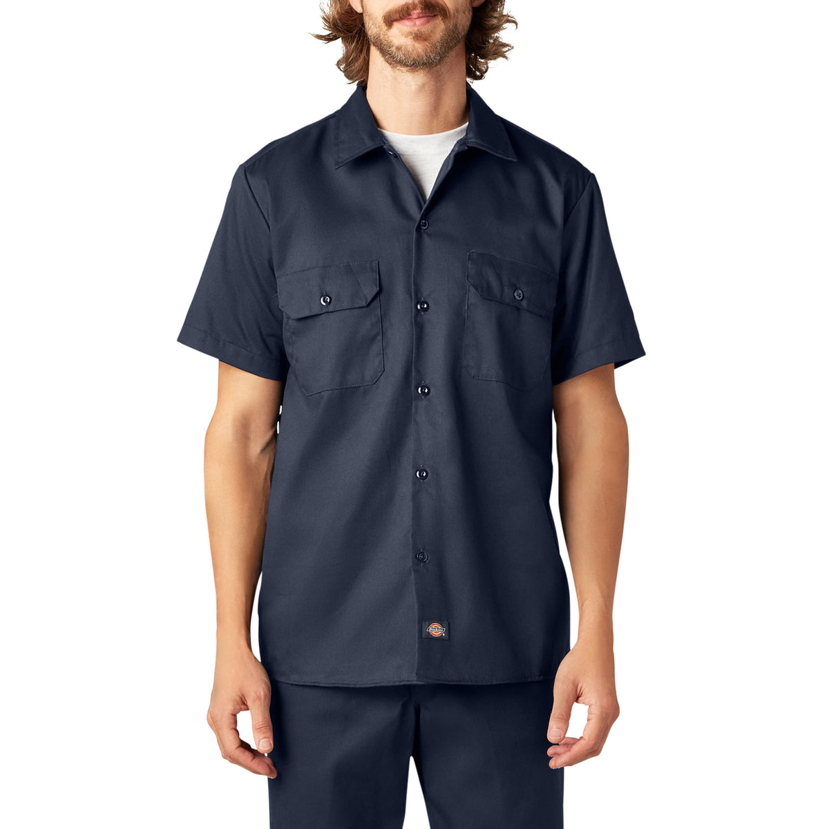 "FLEX Slim Fit Short Sleeve Work Shirt"