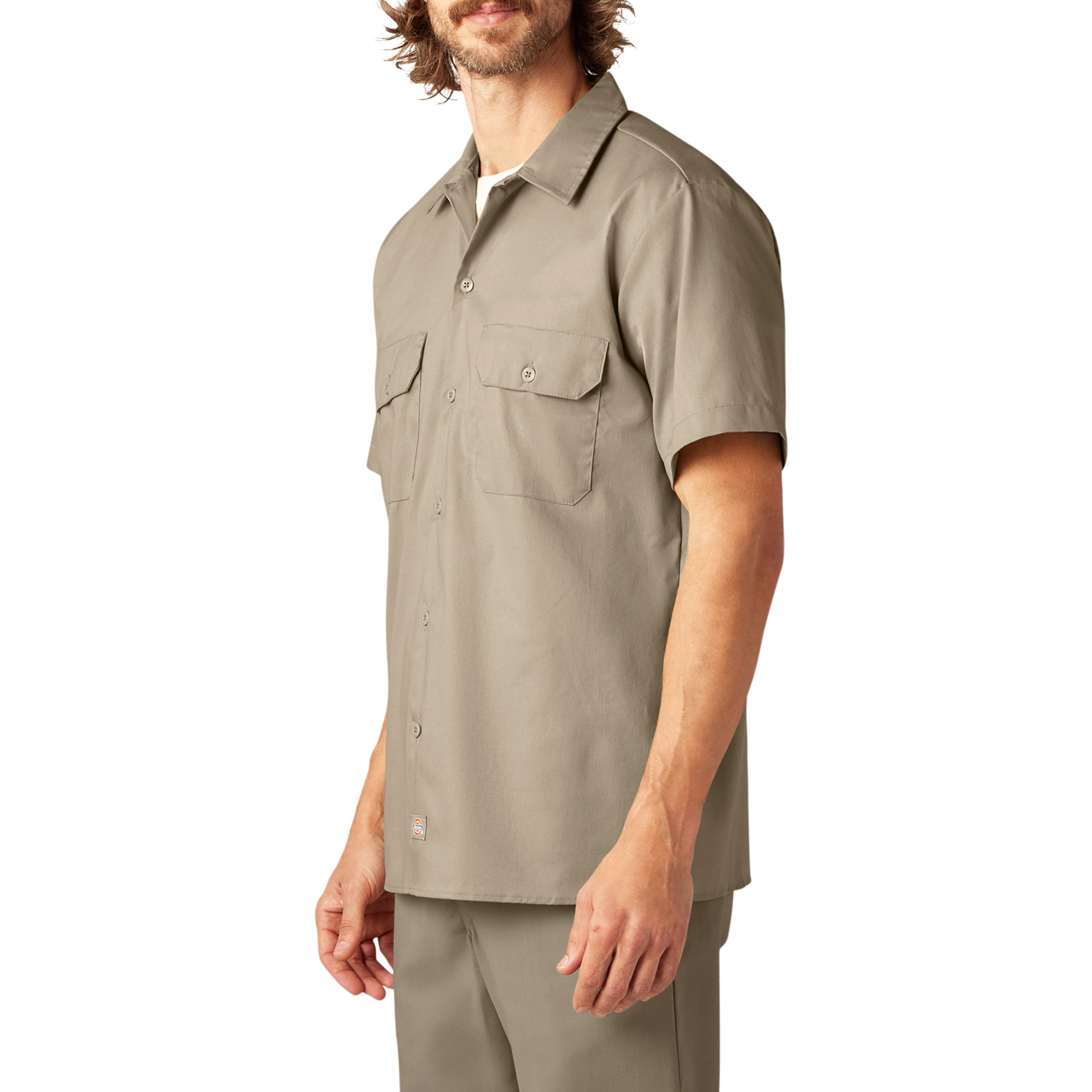 "FLEX Slim Fit Short Sleeve Work Shirt"