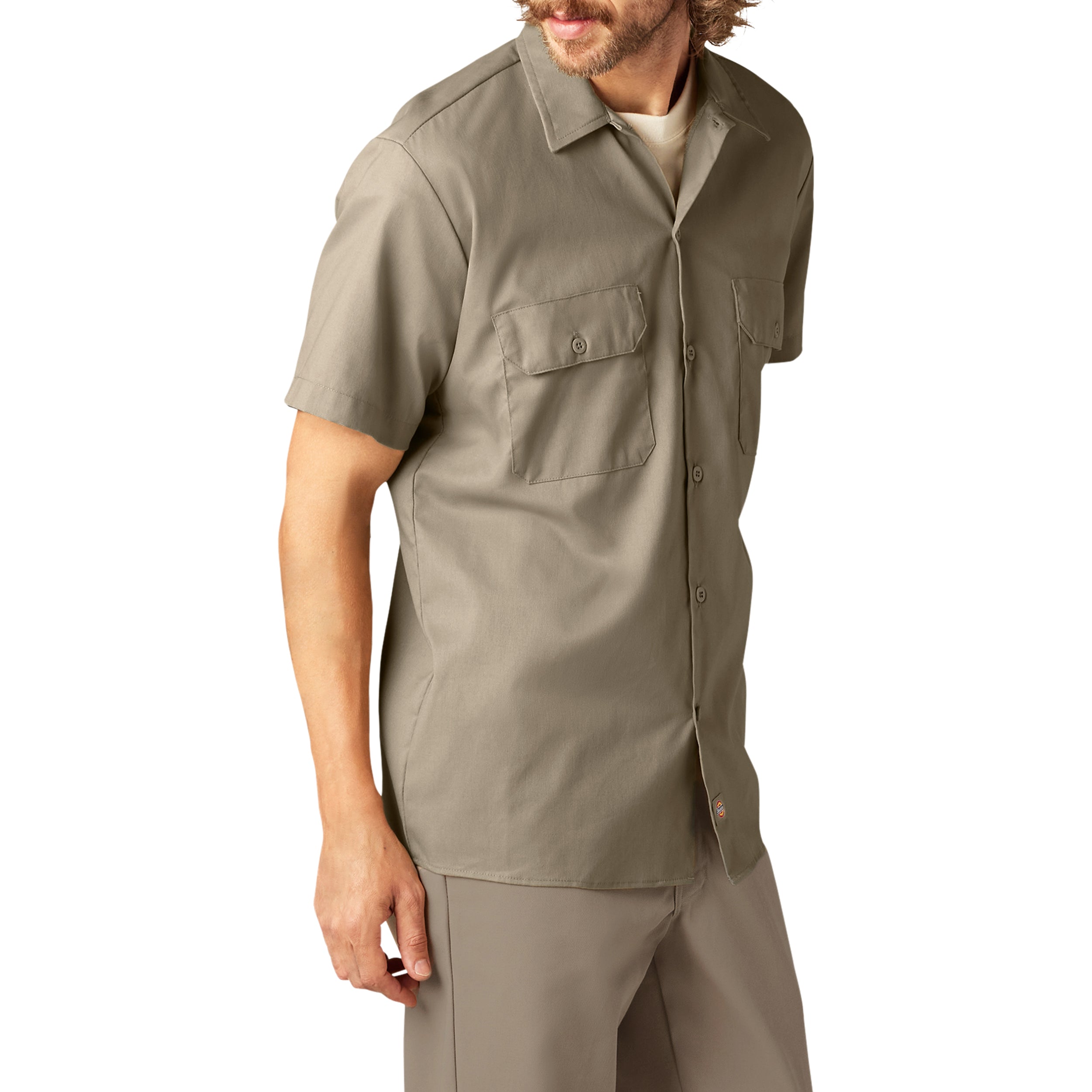 "FLEX Slim Fit Short Sleeve Work Shirt"