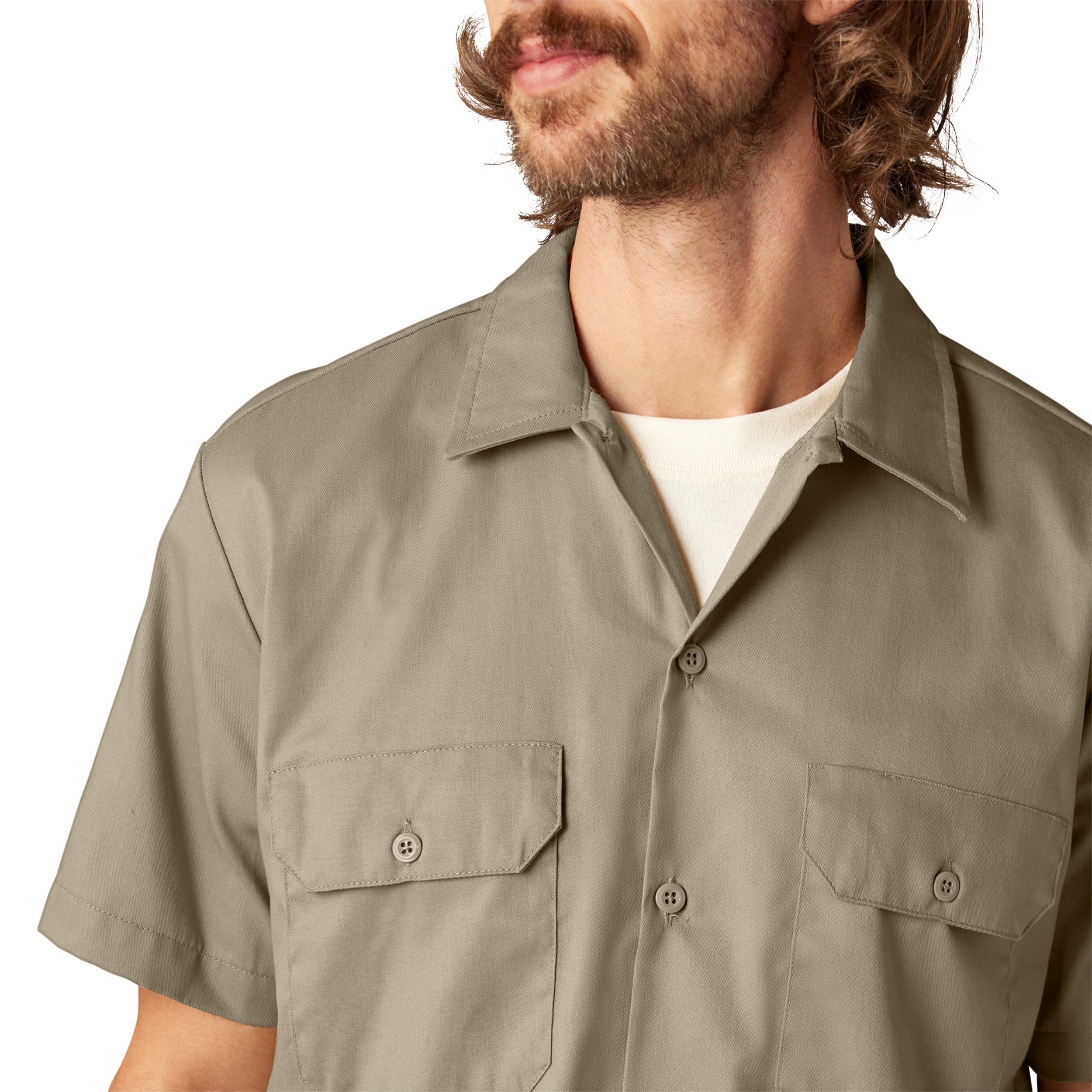 "FLEX Slim Fit Short Sleeve Work Shirt"