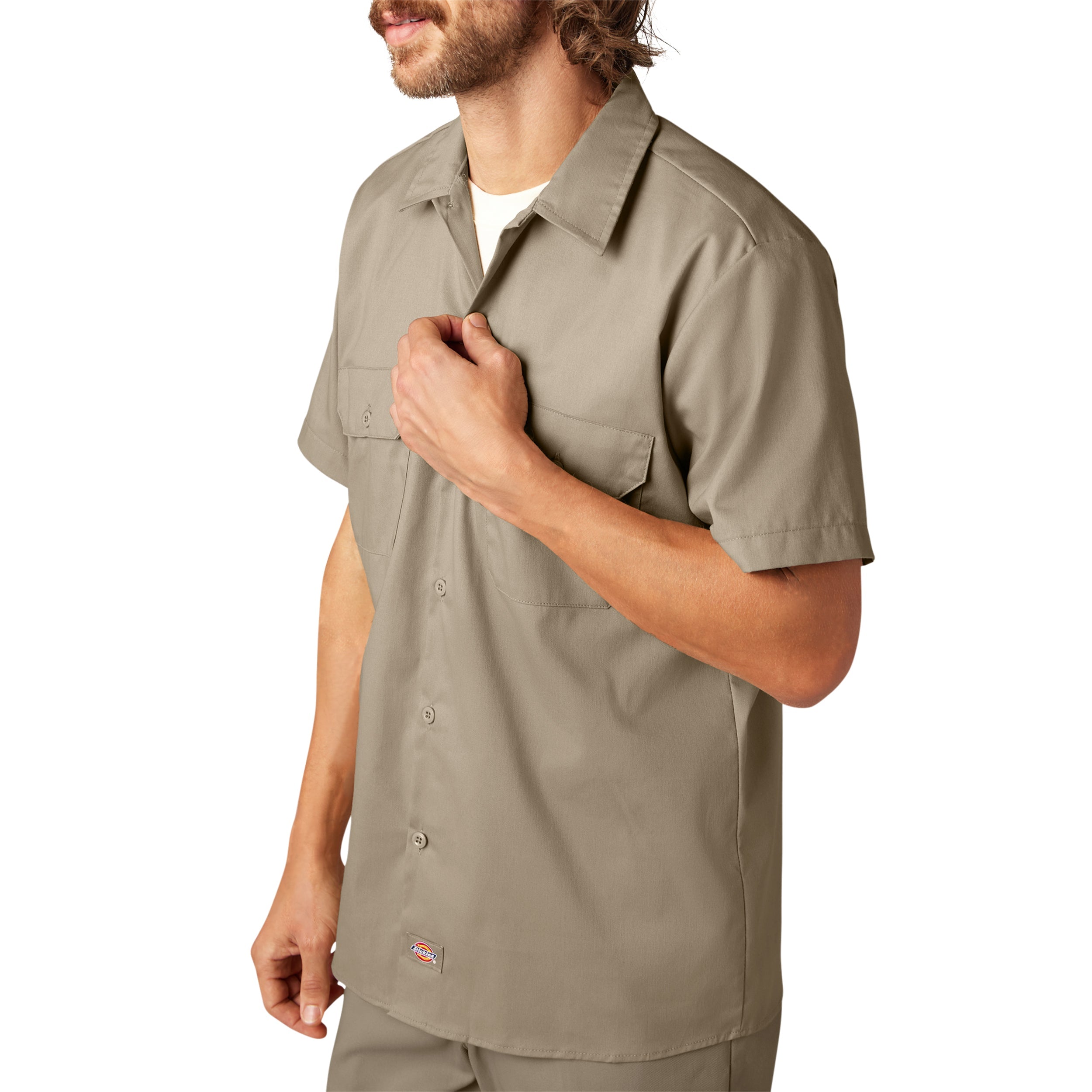 "FLEX Slim Fit Short Sleeve Work Shirt"