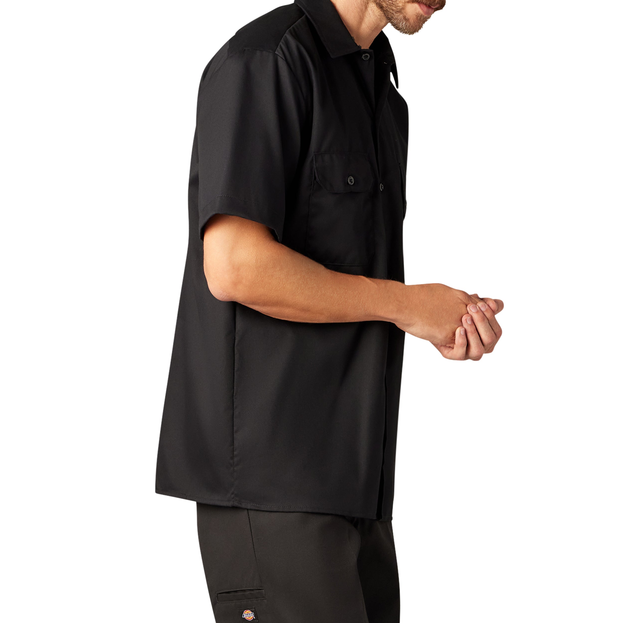 "FLEX Relaxed Fit Short Sleeve Work Shirt"