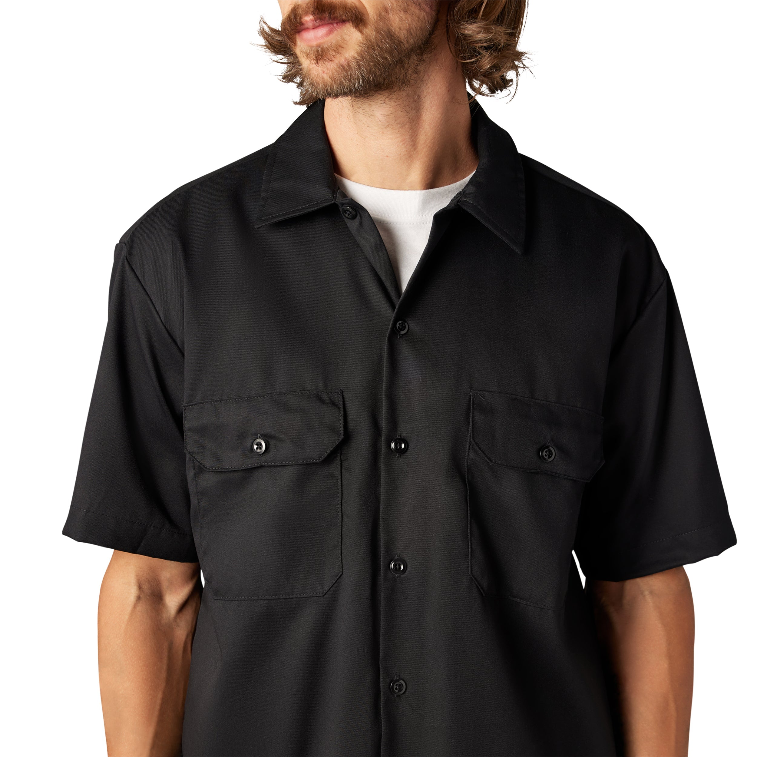 "FLEX Relaxed Fit Short Sleeve Work Shirt"