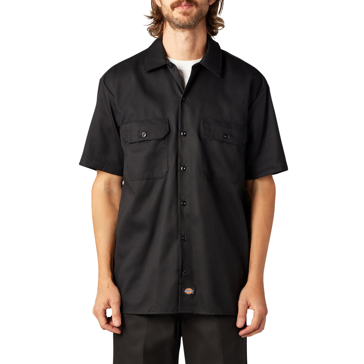 "FLEX Relaxed Fit Short Sleeve Work Shirt"