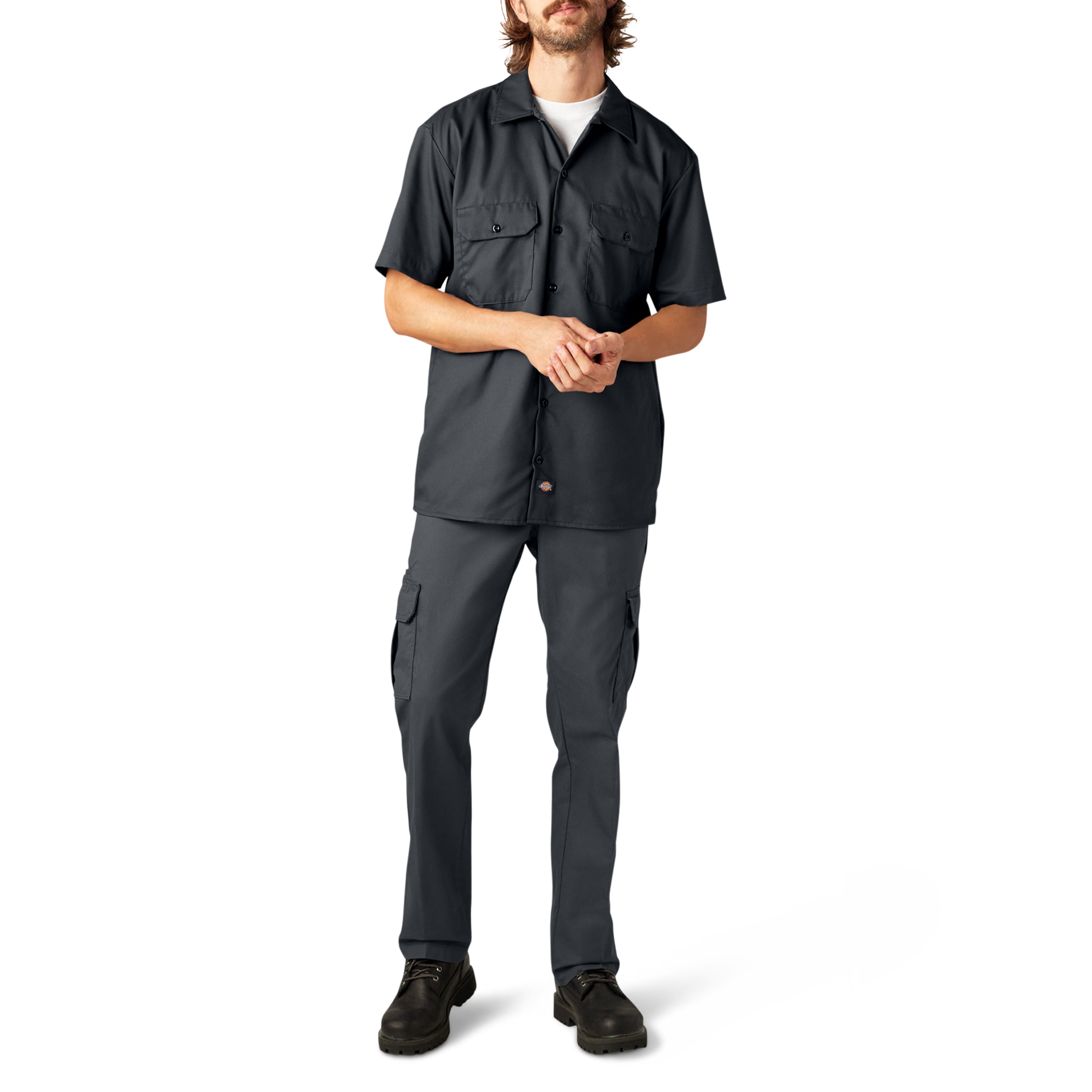 "FLEX Relaxed Fit Short Sleeve Work Shirt"
