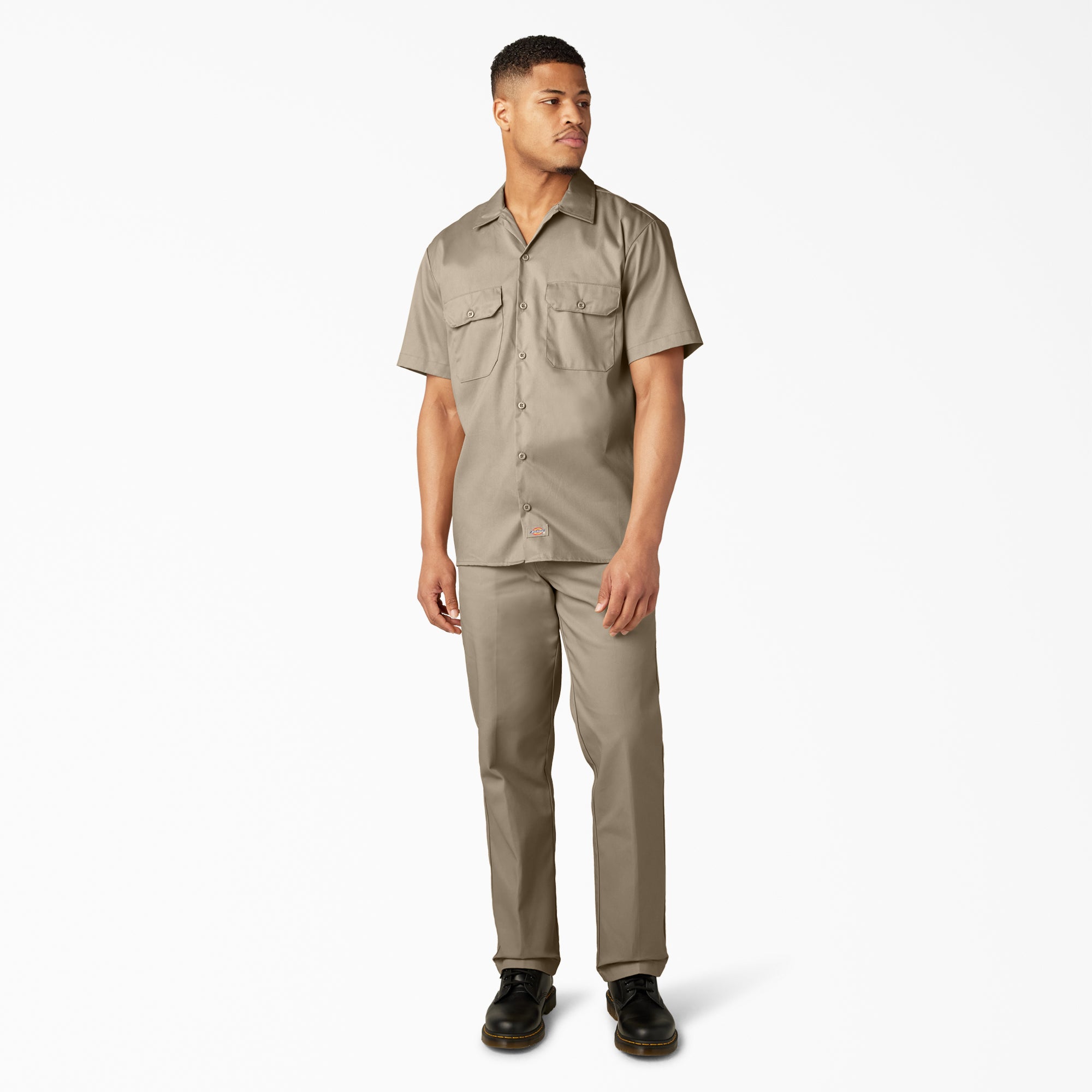 "FLEX Relaxed Fit Short Sleeve Work Shirt"
