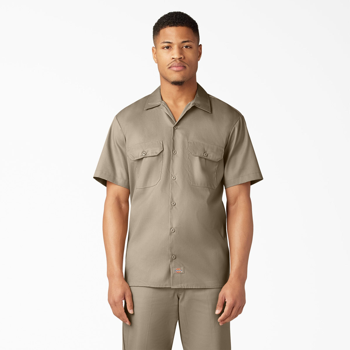 "FLEX Relaxed Fit Short Sleeve Work Shirt"