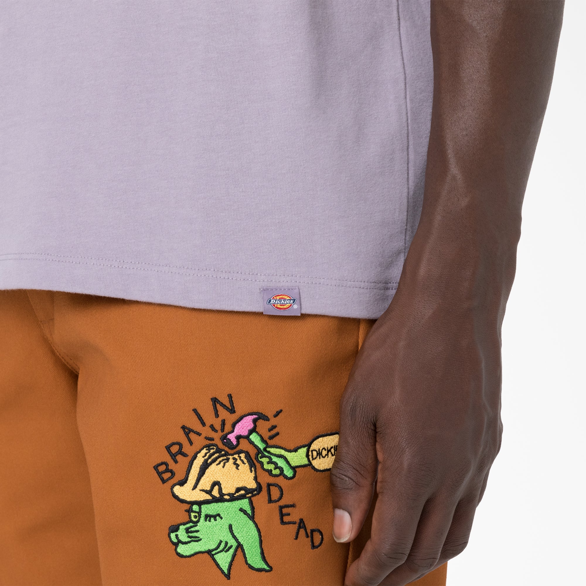 "Brain Dead Embroidered T-Shirt"